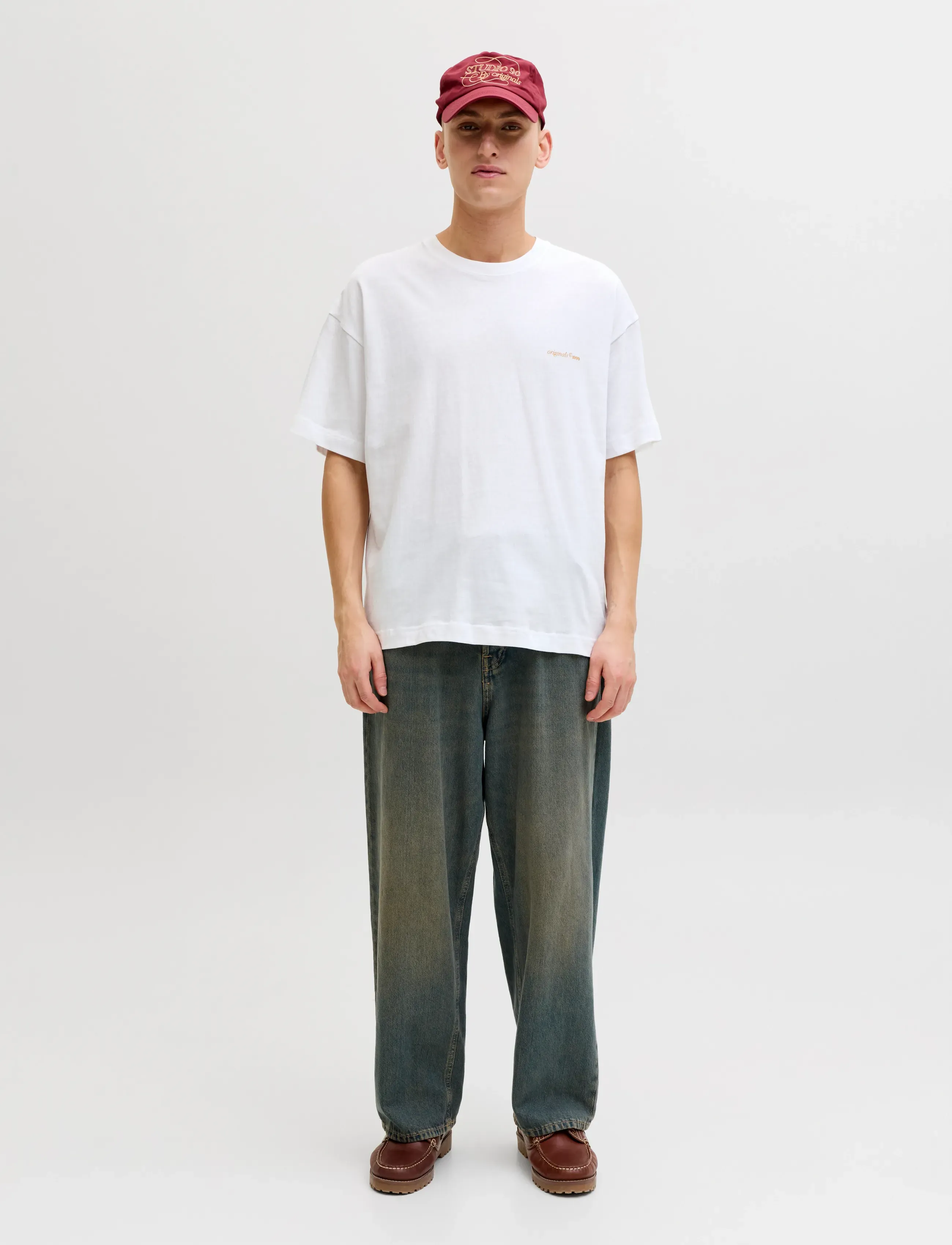 Jack & Jones - JORMONTAUK BACK GRAPHIC TEE SSCN EA26 SN - kortärmade t-shirts - bright white - 4