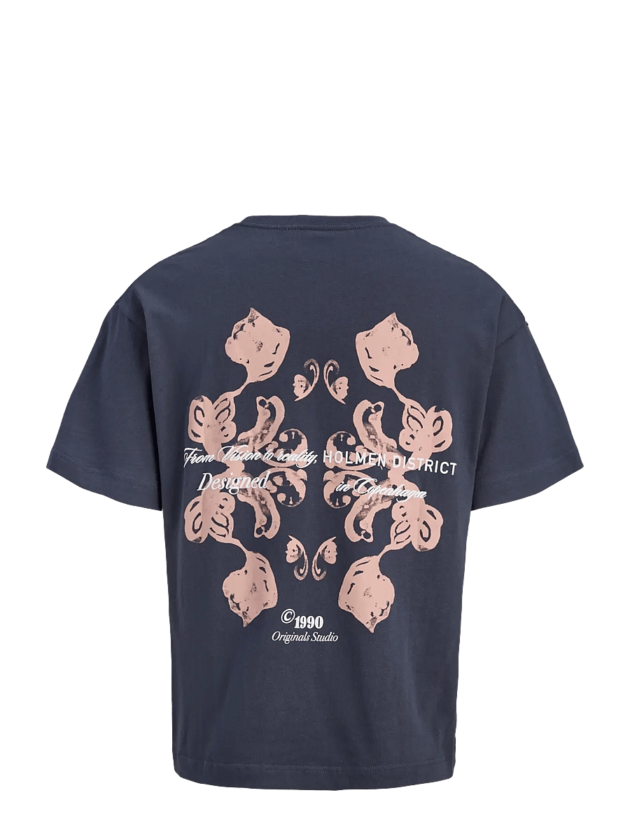 Jack & Jones - JORMONTAUK BACK GRAPHIC TEE SSCN EA26 SN - kortærmede t-shirts - odyssey gray - 2