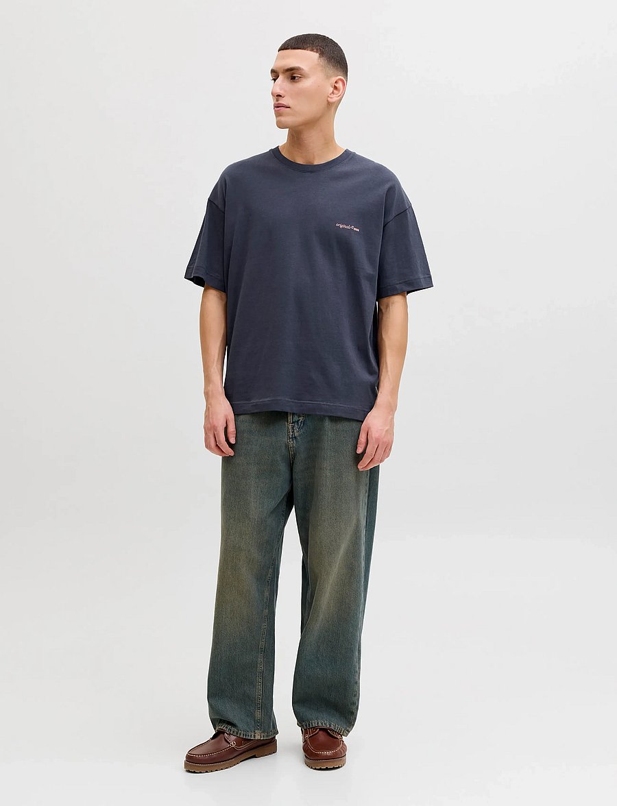 Jack & Jones - JORMONTAUK BACK GRAPHIC TEE SSCN EA26 SN - kortærmede t-shirts - odyssey gray - 4