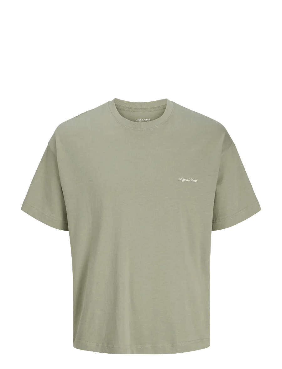 Jack & Jones - JORMONTAUK BACK GRAPHIC TEE SSCN EA26 SN - kortærmede t-shirts - seagrass - 1