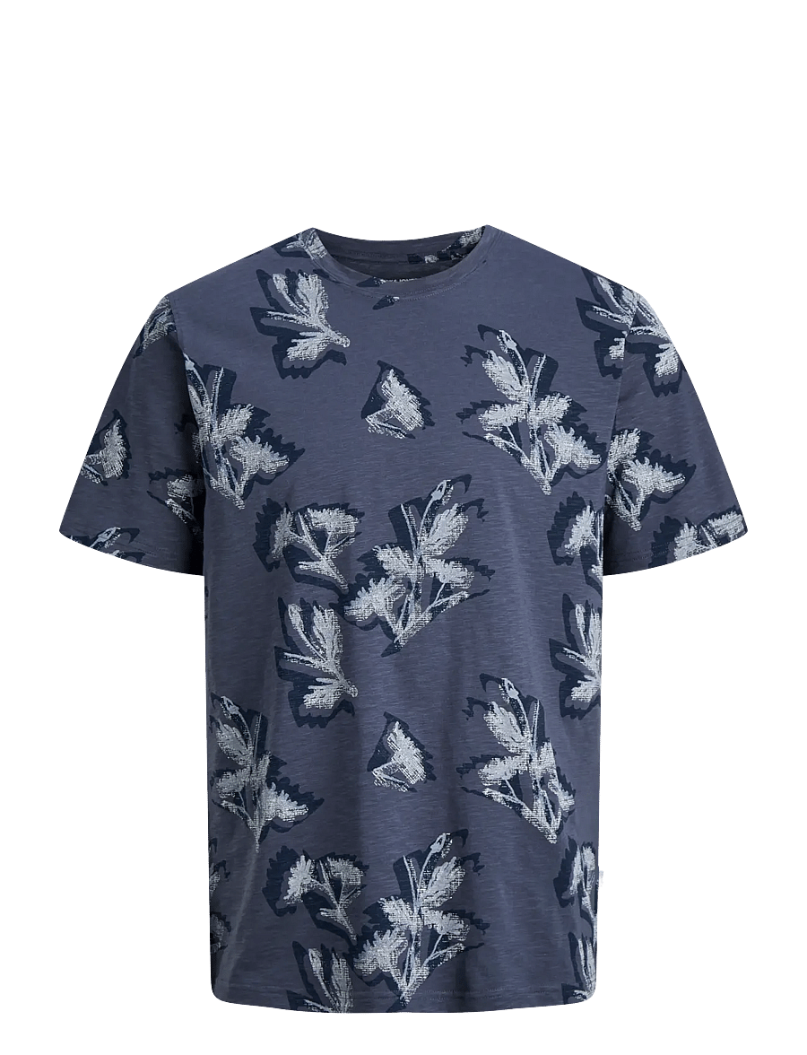 Jack & Jones - JORMONTAUK AOP TEE CREW NECK - kortærmede t-shirts - odyssey gray - 1