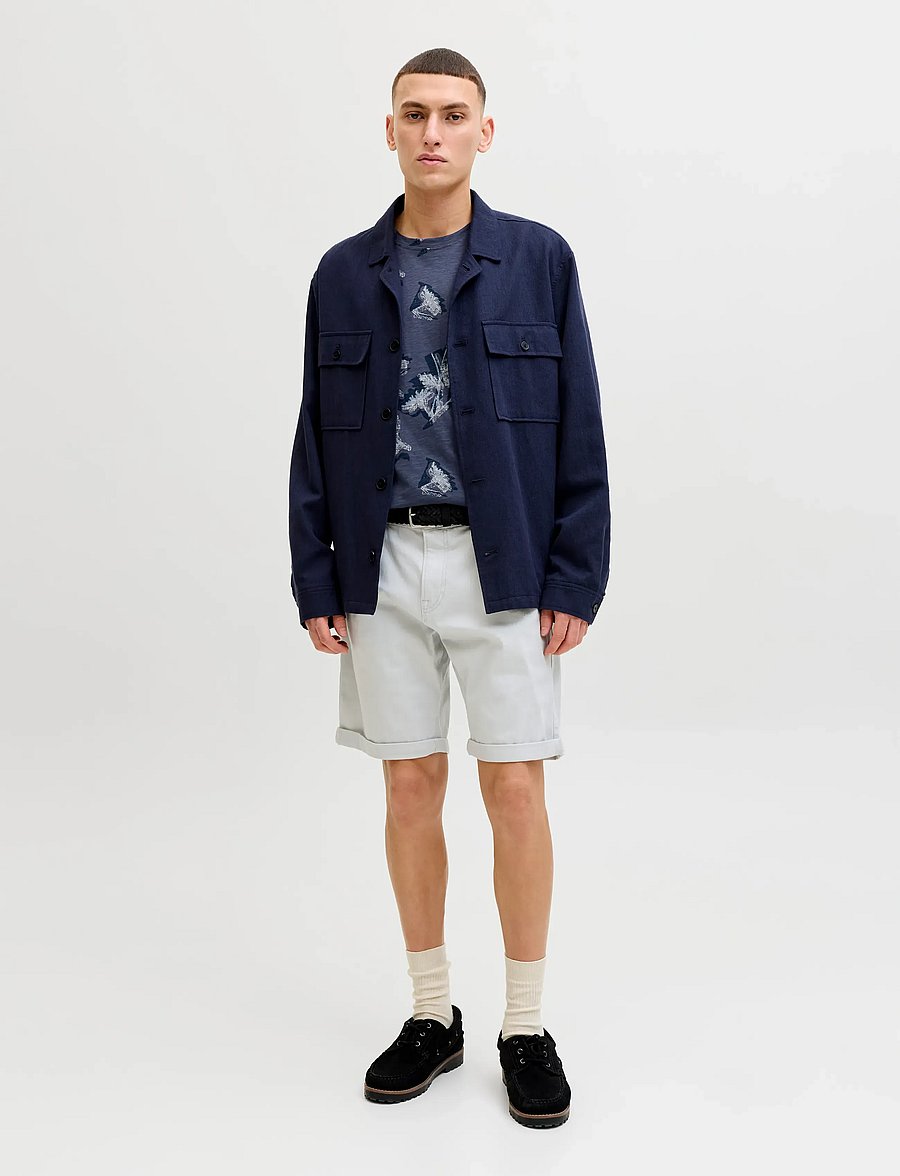 Jack & Jones - JORMONTAUK AOP TEE CREW NECK - kortærmede t-shirts - odyssey gray - 3
