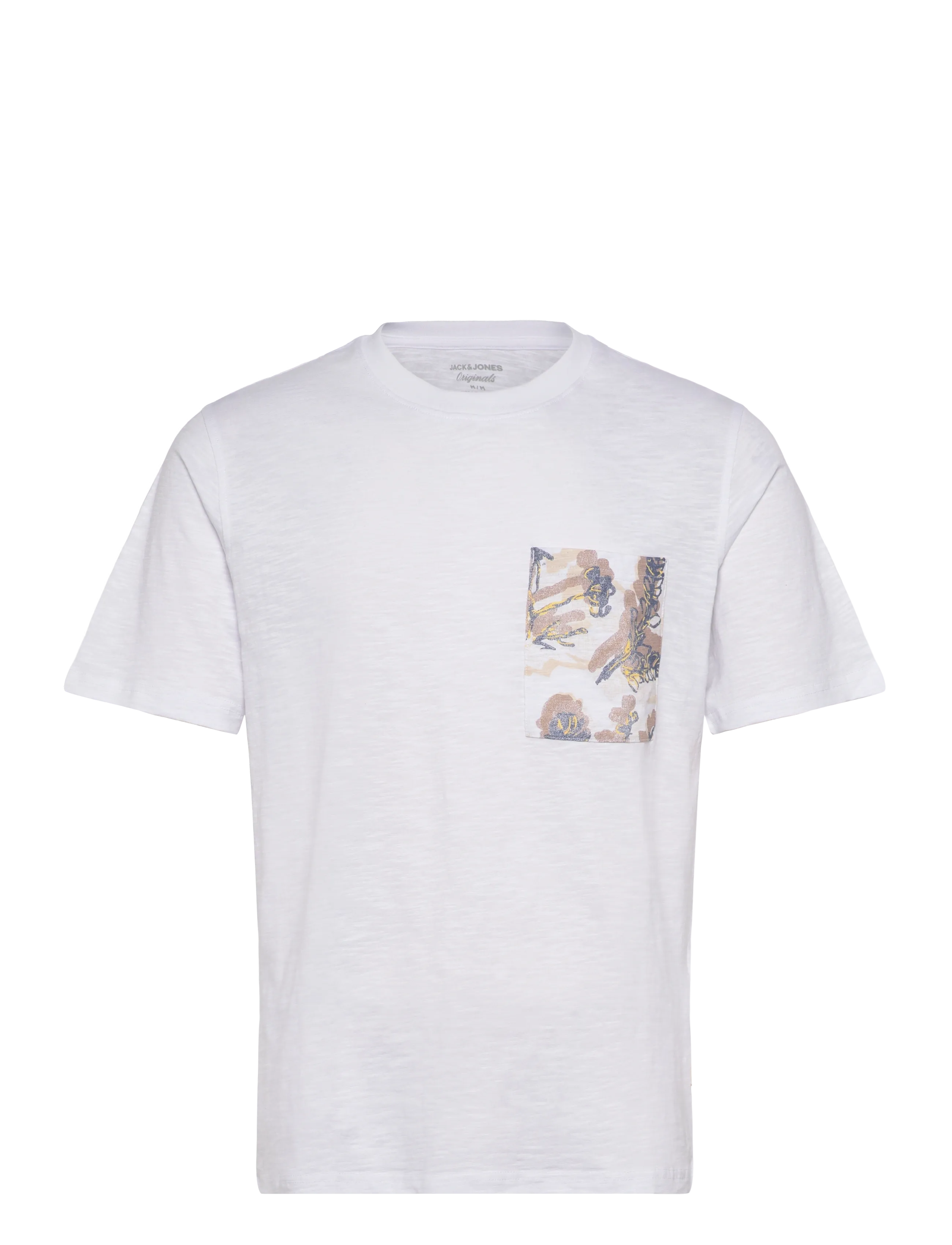 Jack & Jones JORMONTAUK AOP POCKET TEE CN - Campaign - BRIGHT WHITE / white