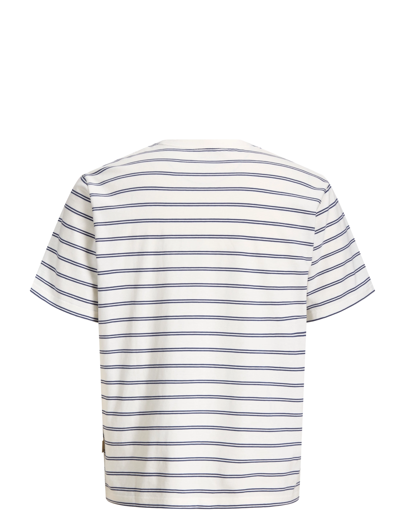 Jack & Jones - JORNORREBRO STRIPE TEE SS CN LN - kortærmede t-shirts - cloud dancer - 1