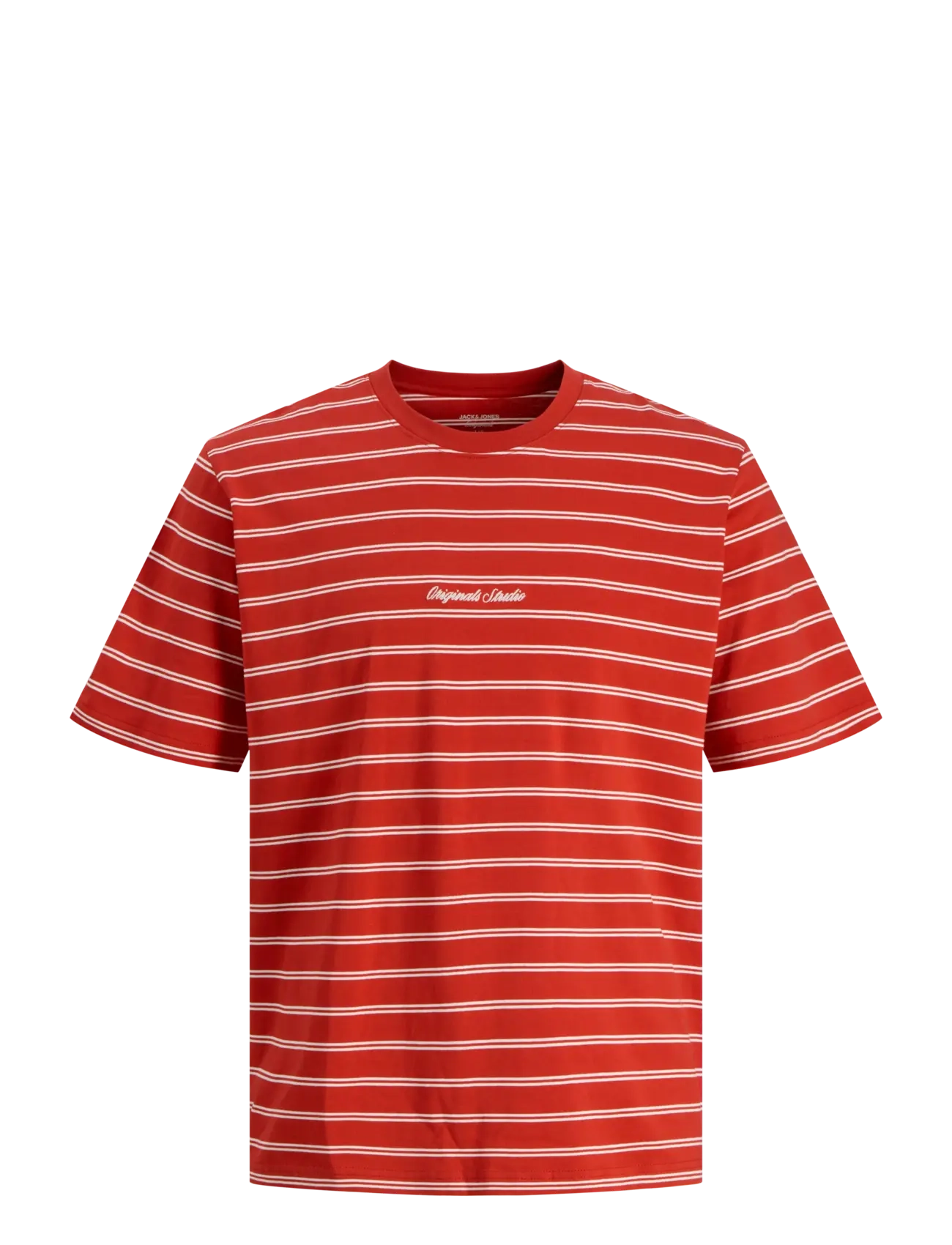 Jack & Jones - JORNORREBRO STRIPE TEE SS CN LN - kortærmede t-shirts - samba - 1