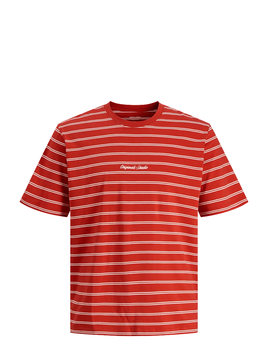 Jack & Jones - JORNORREBRO STRIPE TEE SS CN LN - kurzärmelig - samba - 1