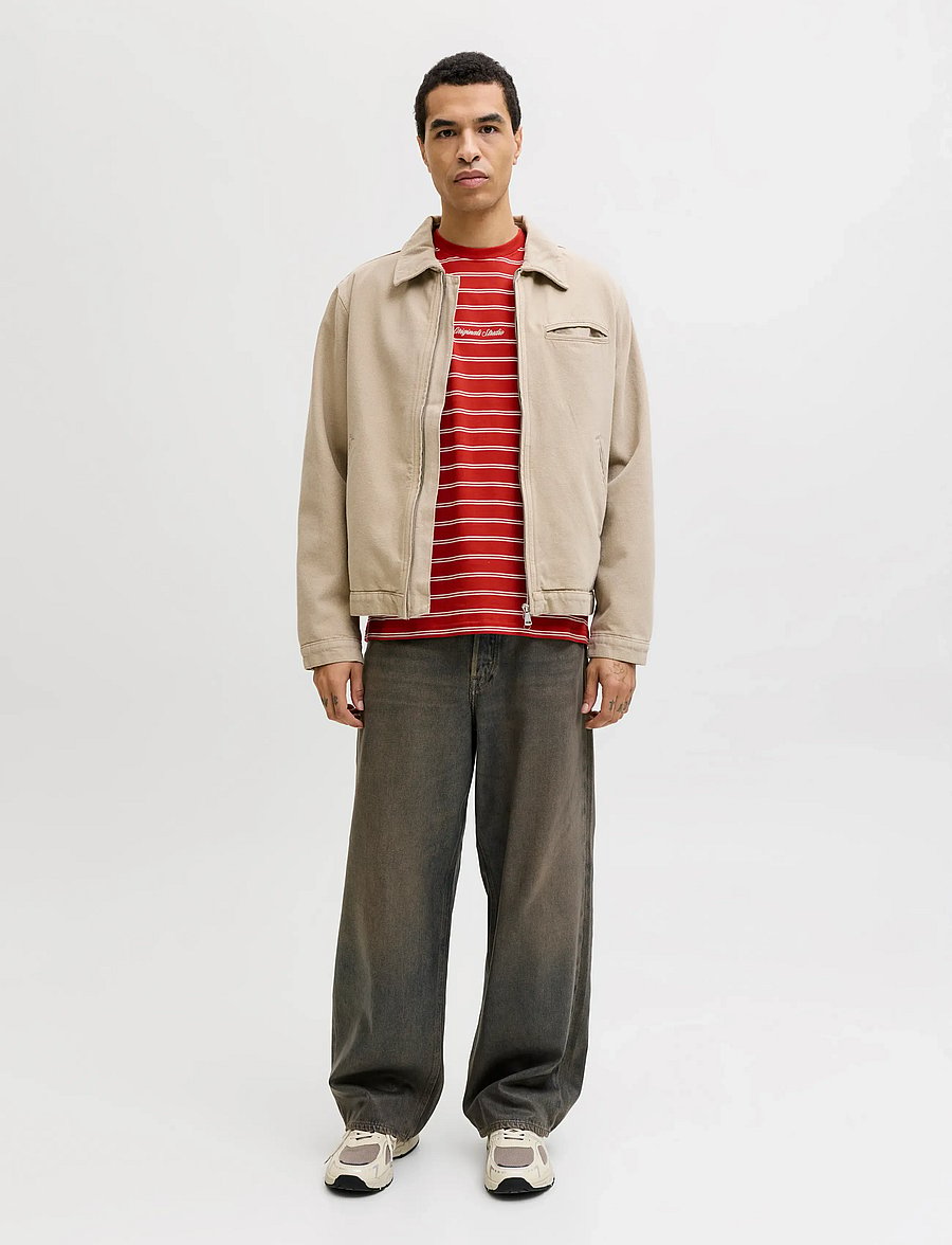 Jack & Jones - JORNORREBRO STRIPE TEE SS CN LN - kurzärmelig - samba - 3