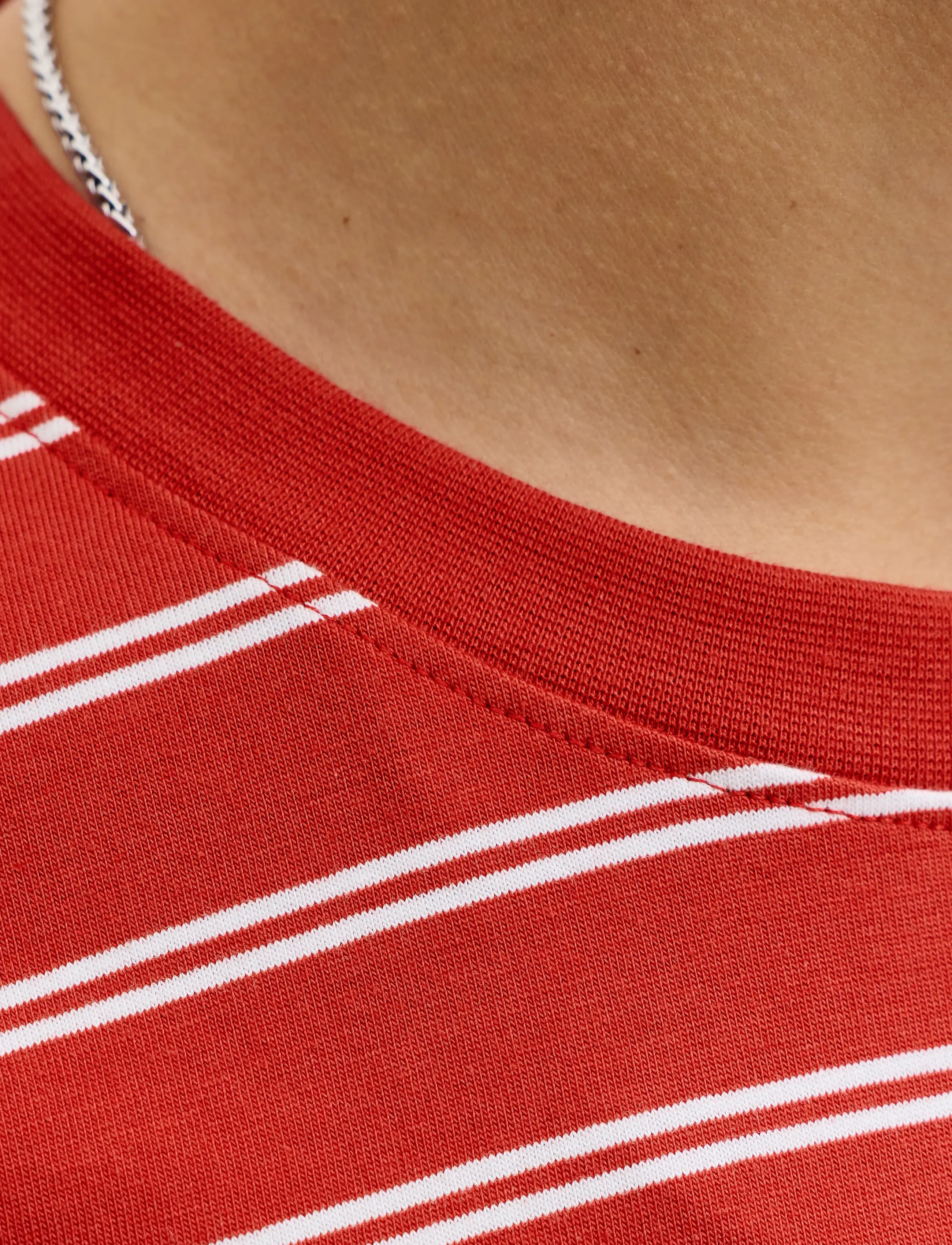 JACK & JONES Jornorrebro Stripe Tee Ss Cn Ln t-shirts - bas herr – bild 6