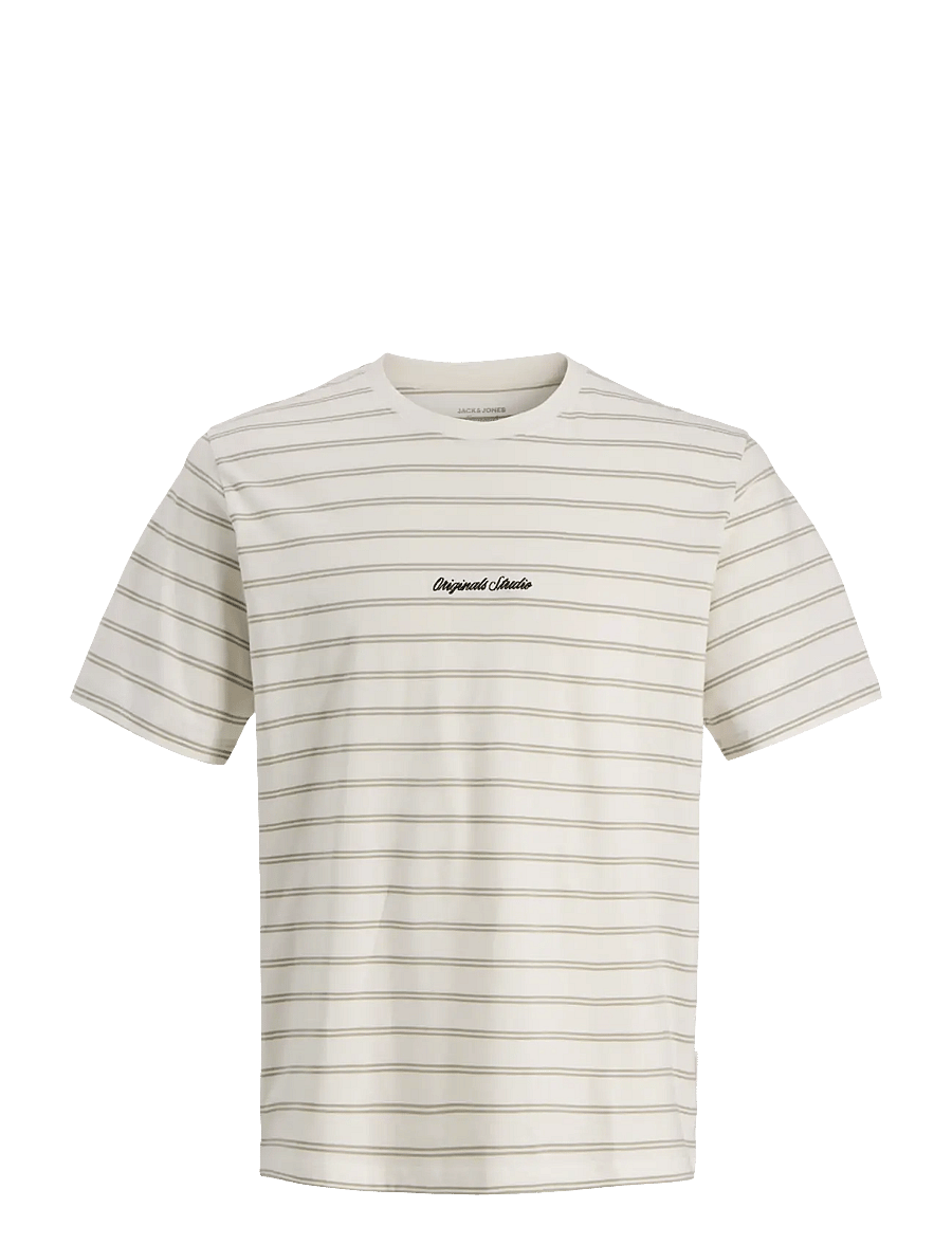 Jack & Jones - JORNORREBRO STRIPE TEE SS CN LN - kurzärmelig - seagrass - 1