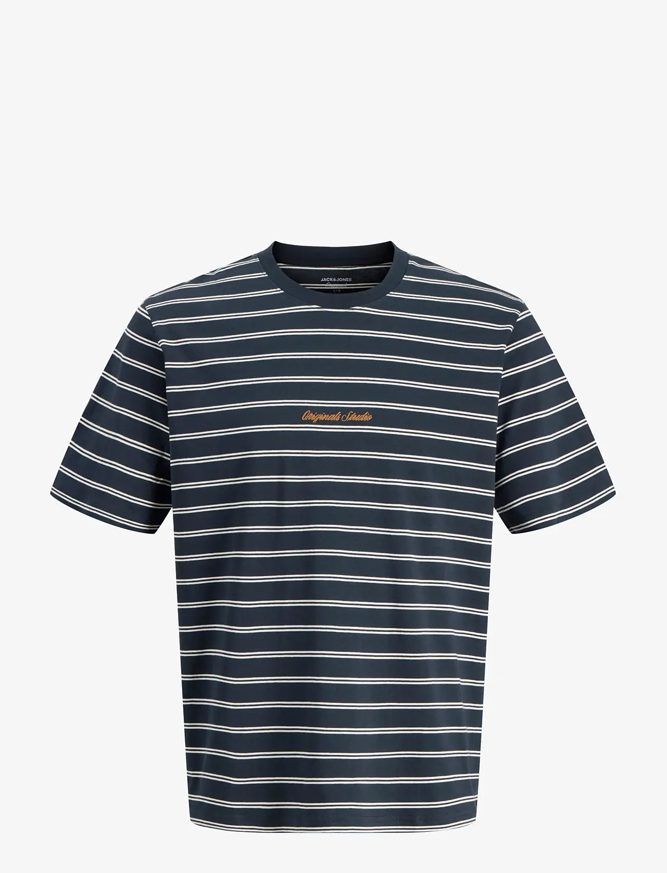 Jack & Jones - JORNORREBRO STRIPE TEE SS CN LN - kurzärmelig - sky captain - 1
