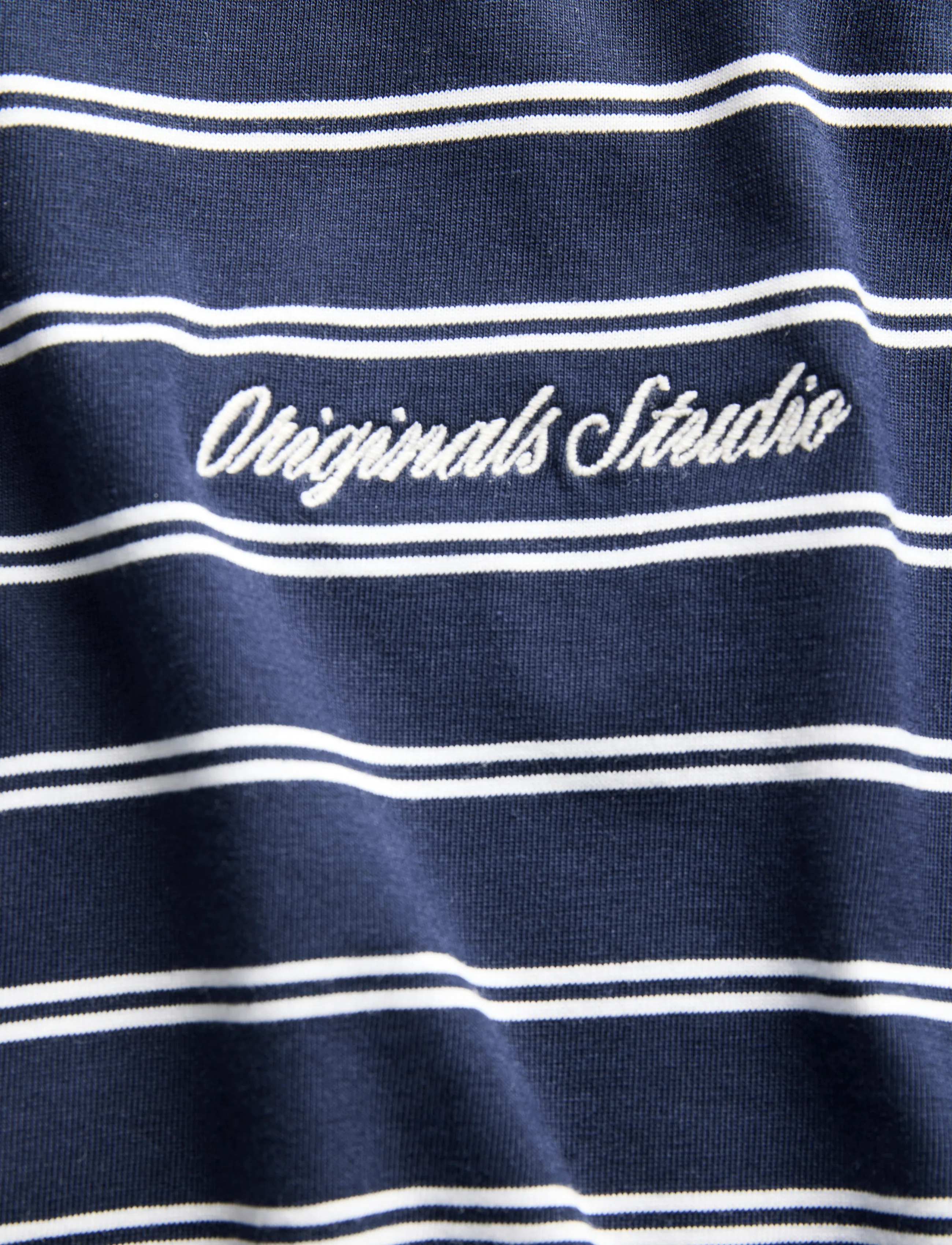 Jack & Jones - JORNORREBRO STRIPE TEE SS CN LN - kurzärmelige t-shirts - sky captain - 2
