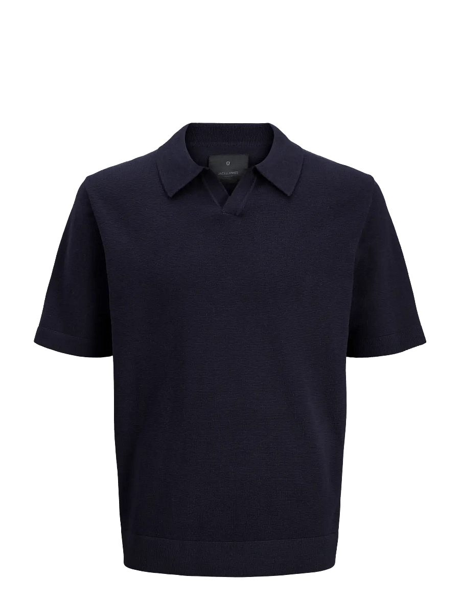 Jack & Jones - JPRBLAMILANO SPRING SPLIT NECK SS SN - kortärmade pikéer - night sky - 1