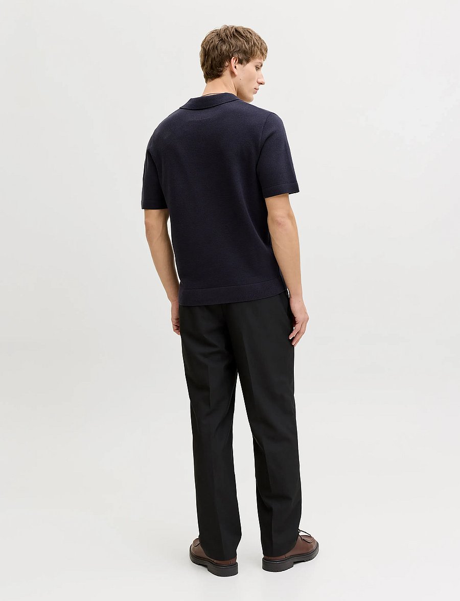 Jack & Jones - JPRBLAMILANO SPRING SPLIT NECK SS SN - kortärmade pikéer - night sky - 3