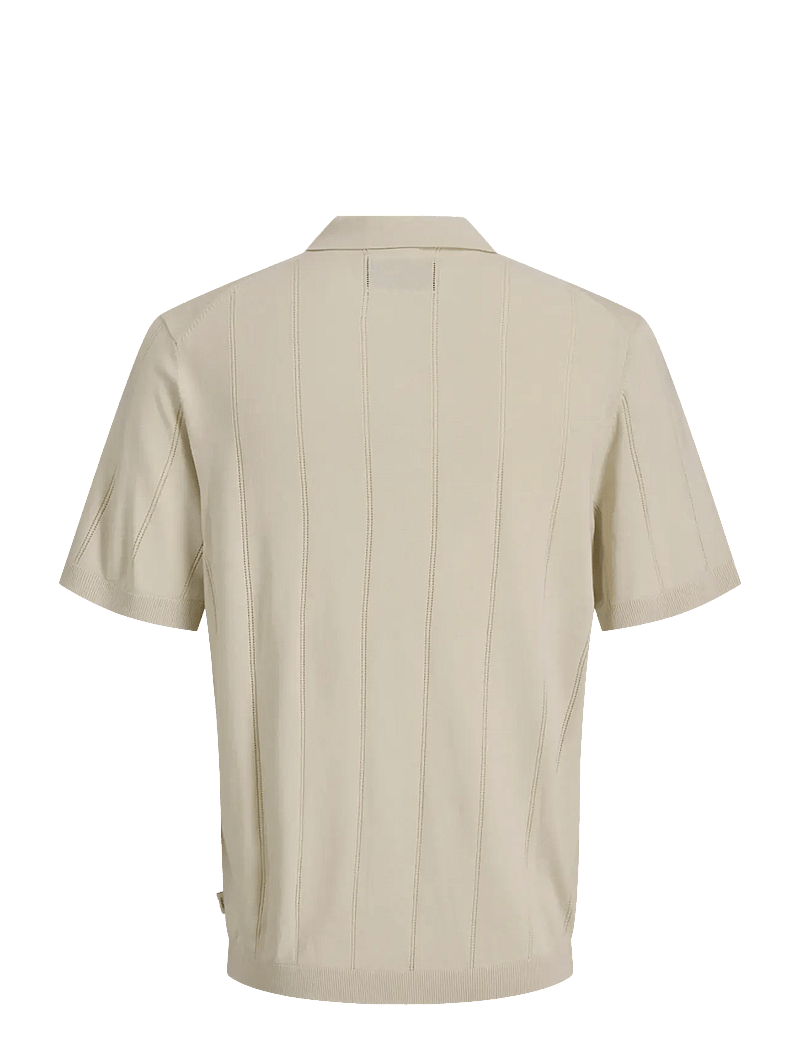 Jack & Jones - JPRBLAWILLIAM STRUCTURE KNIT POLO SS SN - gestrickte polohemden - ancient scroll - 2