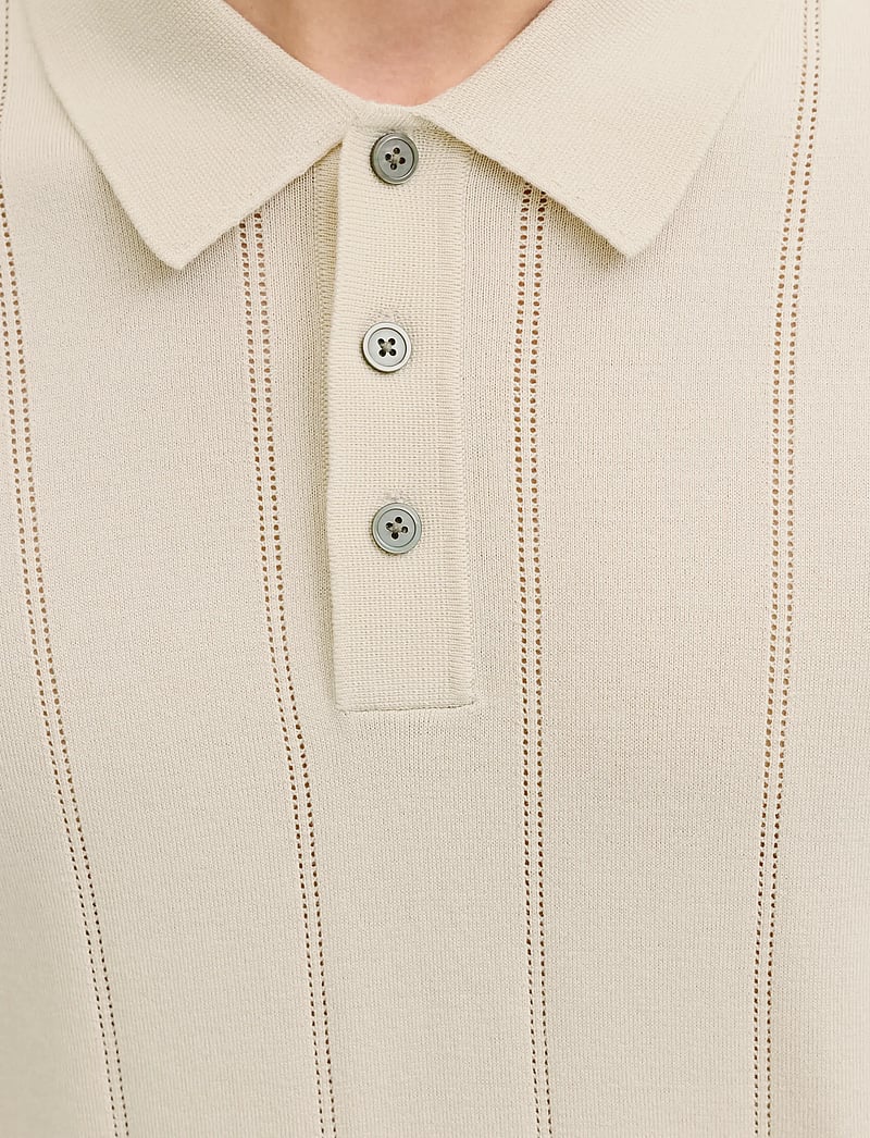 Jack & Jones - JPRBLAWILLIAM STRUCTURE KNIT POLO SS SN - gestrickte polohemden - ancient scroll - 5