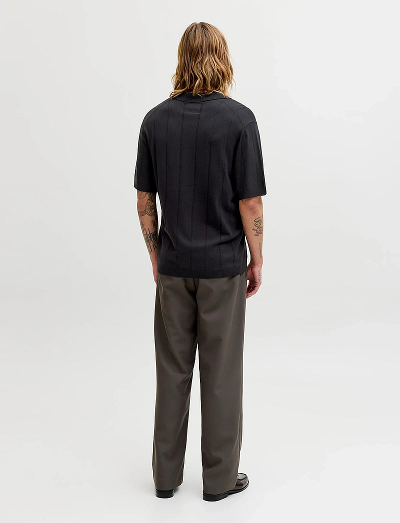 Jack & Jones - JPRBLAWILLIAM STRUCTURE KNIT POLO SS SN - polostrik - black - 2