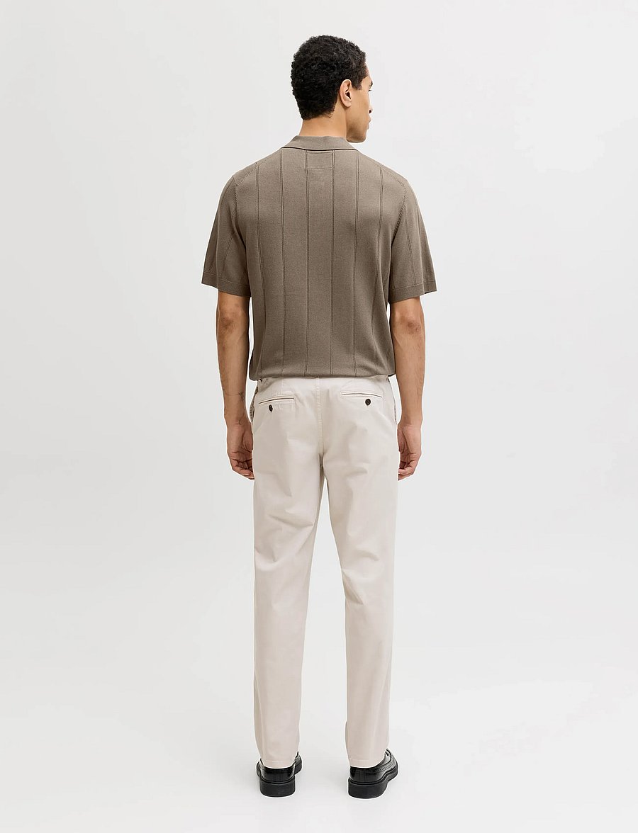 Jack & Jones - JPRBLAWILLIAM STRUCTURE KNIT POLO SS SN - stickade pikéer - morel - 2
