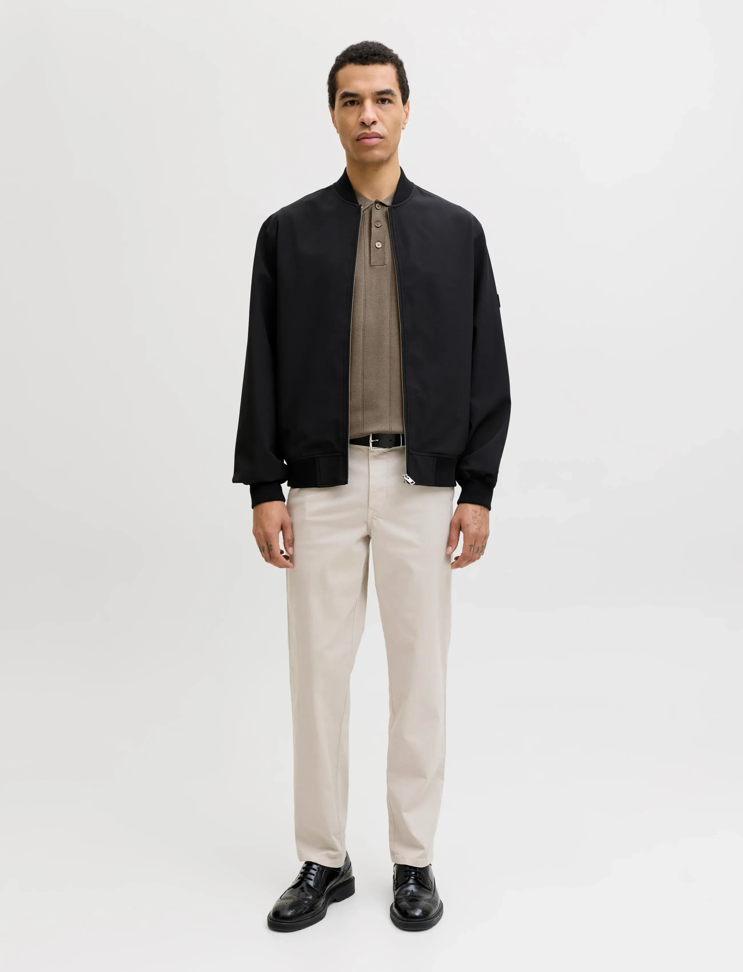 Jack & Jones - JPRBLAWILLIAM STRUCTURE KNIT POLO SS SN - knitted polos - morel - 3
