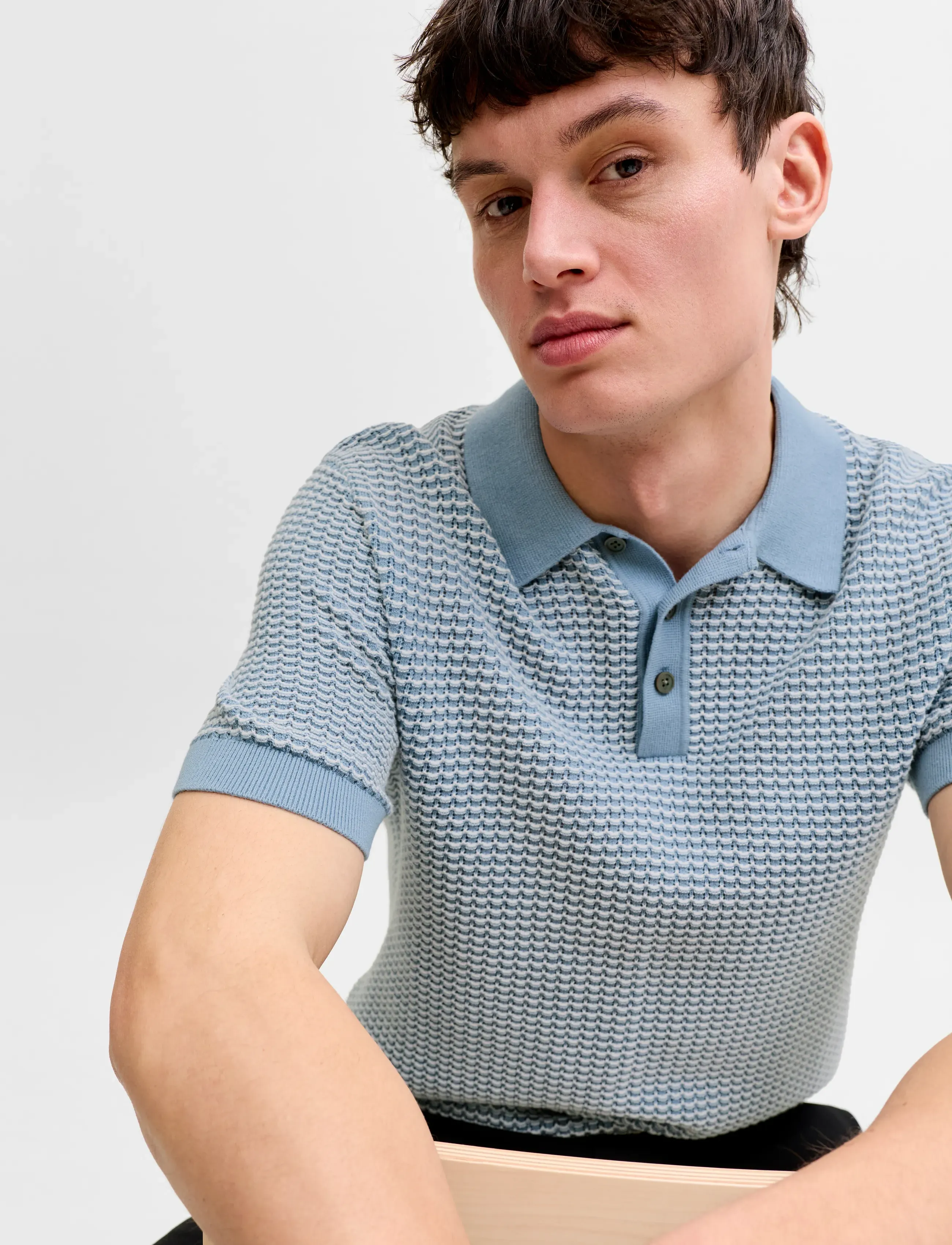 Jprblukingsley Knit Polo Ss Ln 5