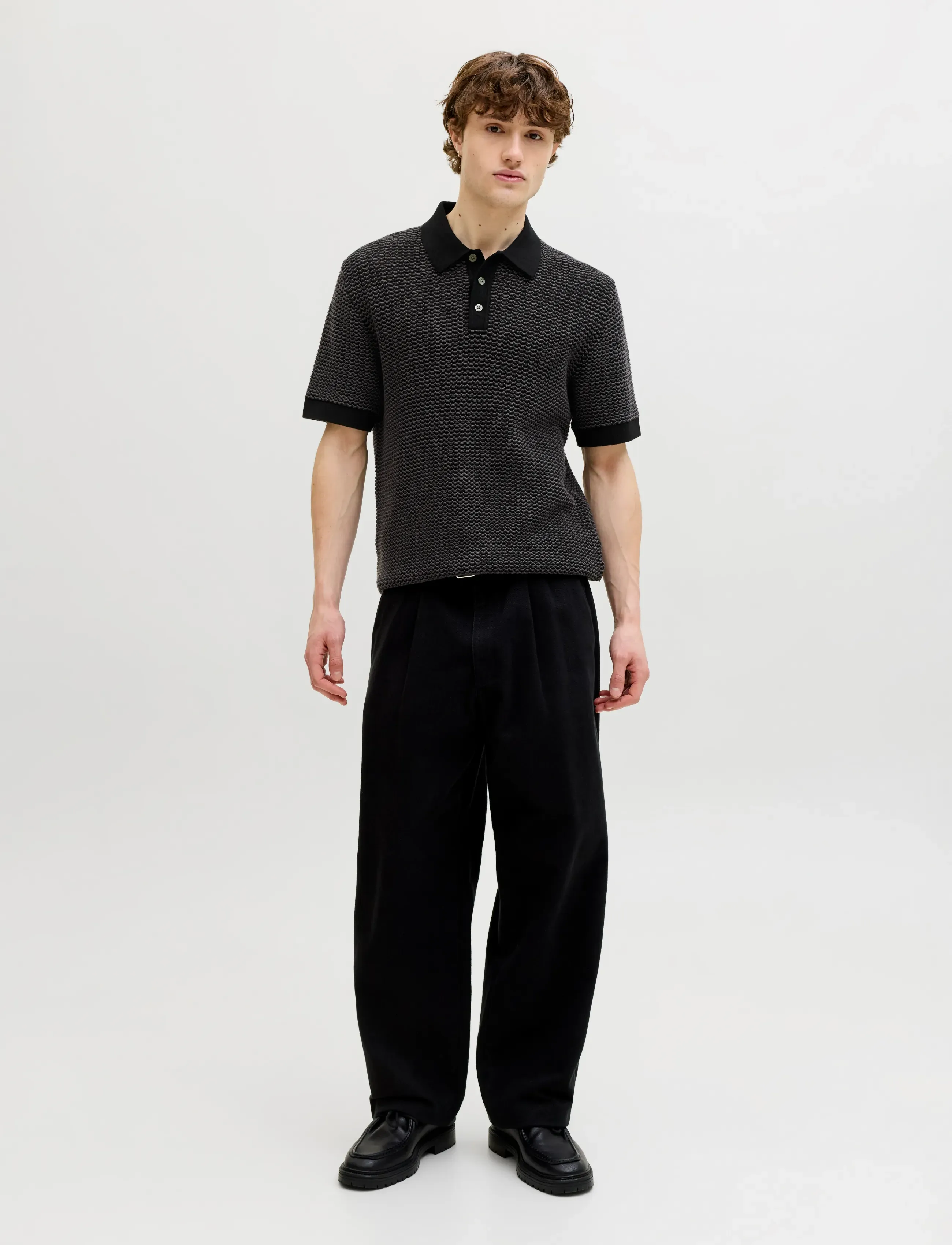 Jprblukingsley Knit Polo Ss Ln 3