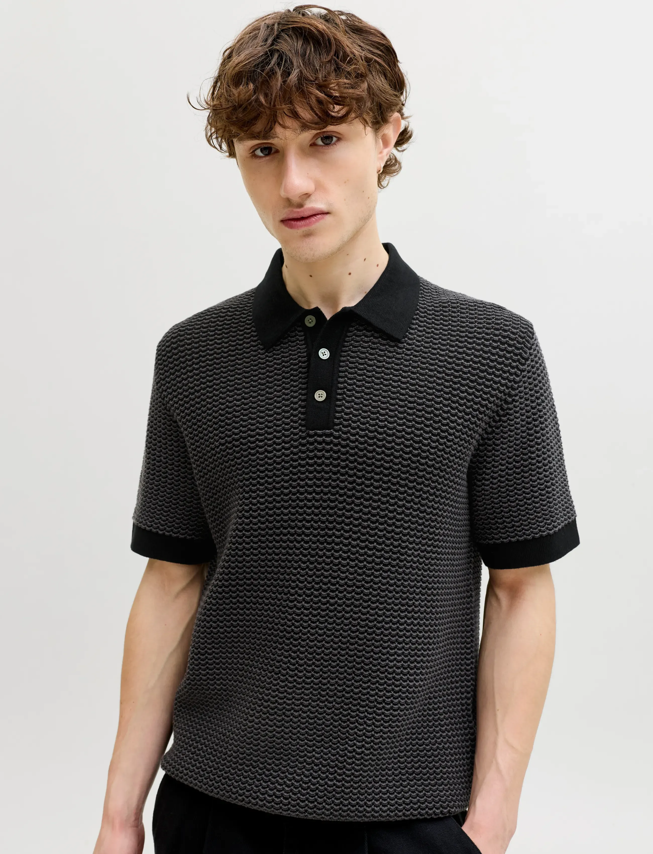Jprblukingsley Knit Polo Ss Ln 5