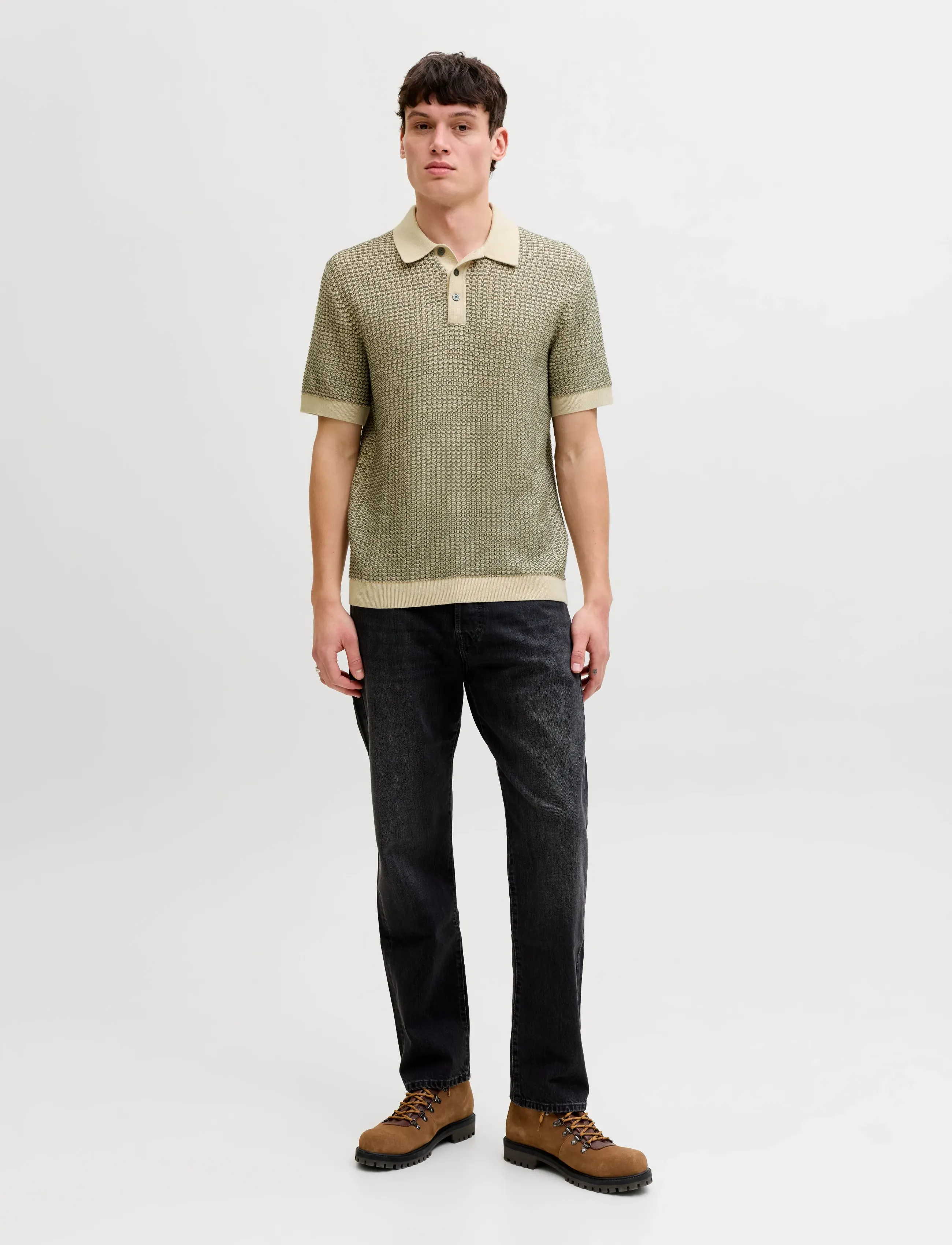 Jprblukingsley Knit Polo Ss Ln 3