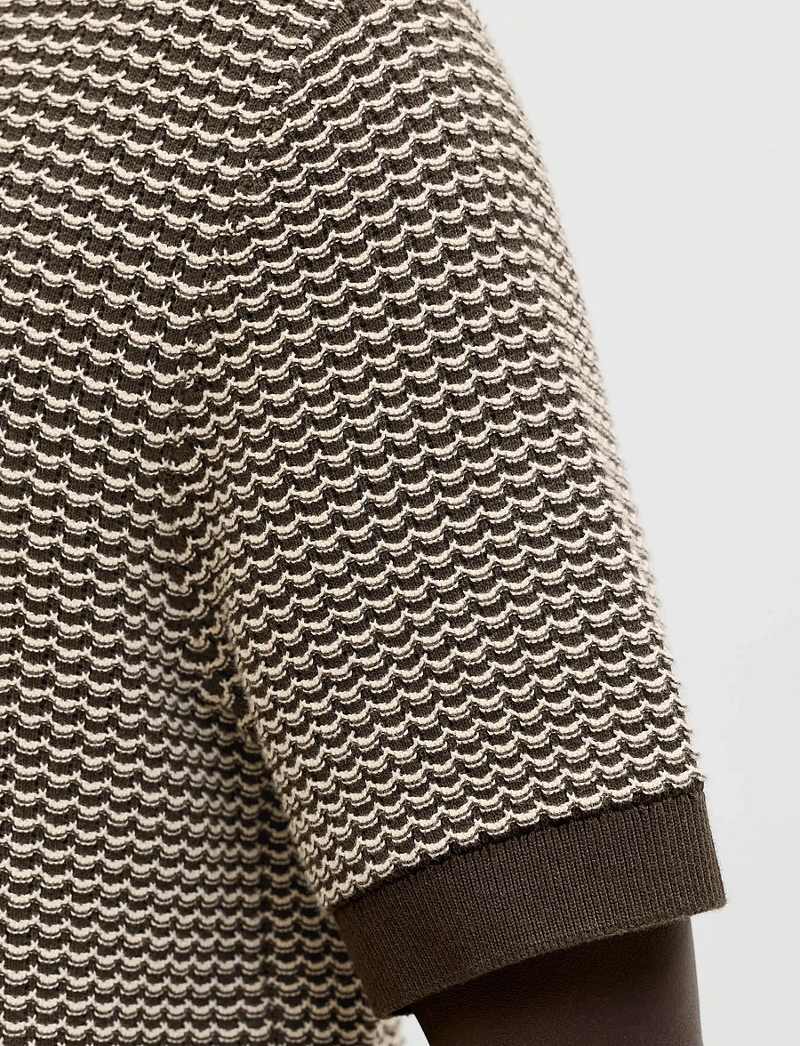 Jack & Jones - JPRBLUKINGSLEY KNIT POLO SS LN - knitted polos - turkish coffee - 4
