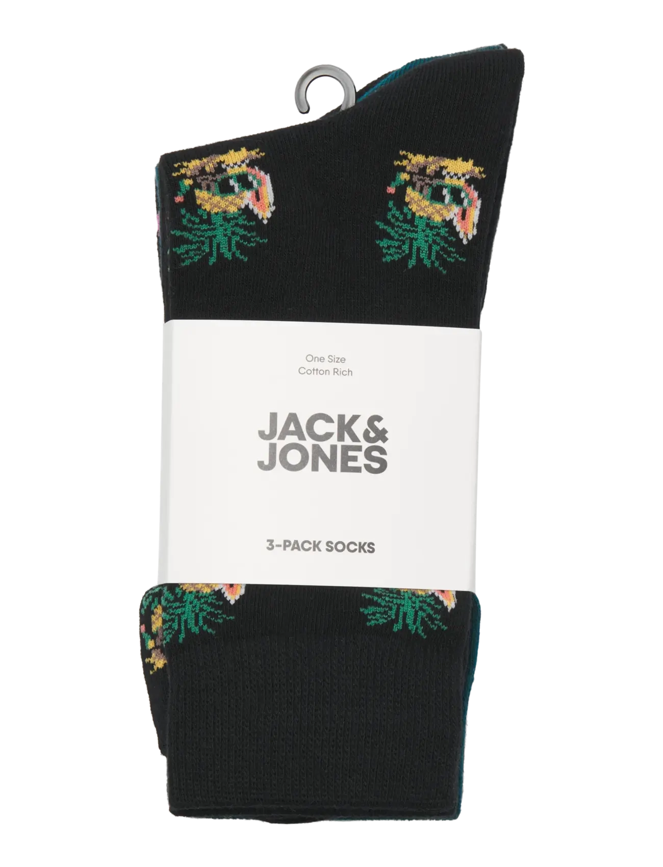 Jack & Jones - JACPINEAPPLE SKULLS SOCKS 3 PACK SN - tennissocken - black - 1