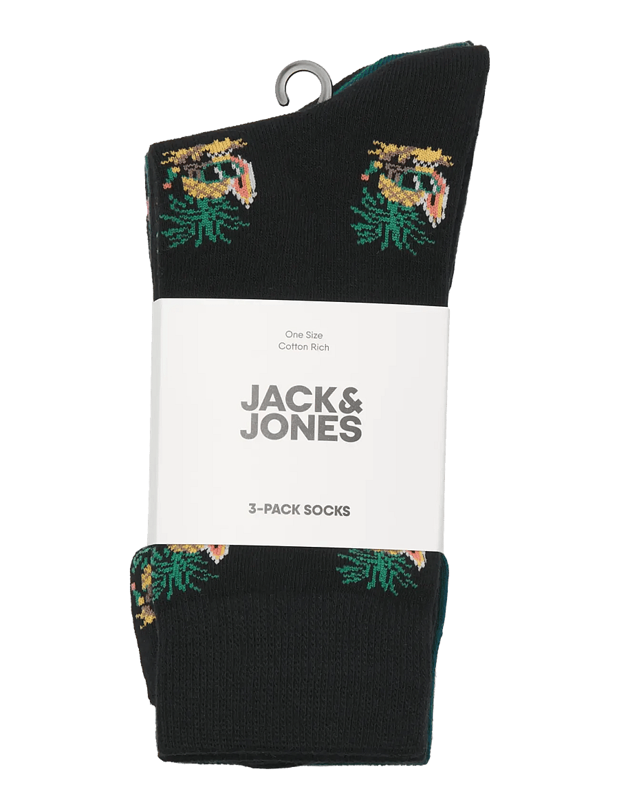 Jack & Jones - JACPINEAPPLE SKULLS SOCKS 3 PACK SN - tennissocken - black - 1