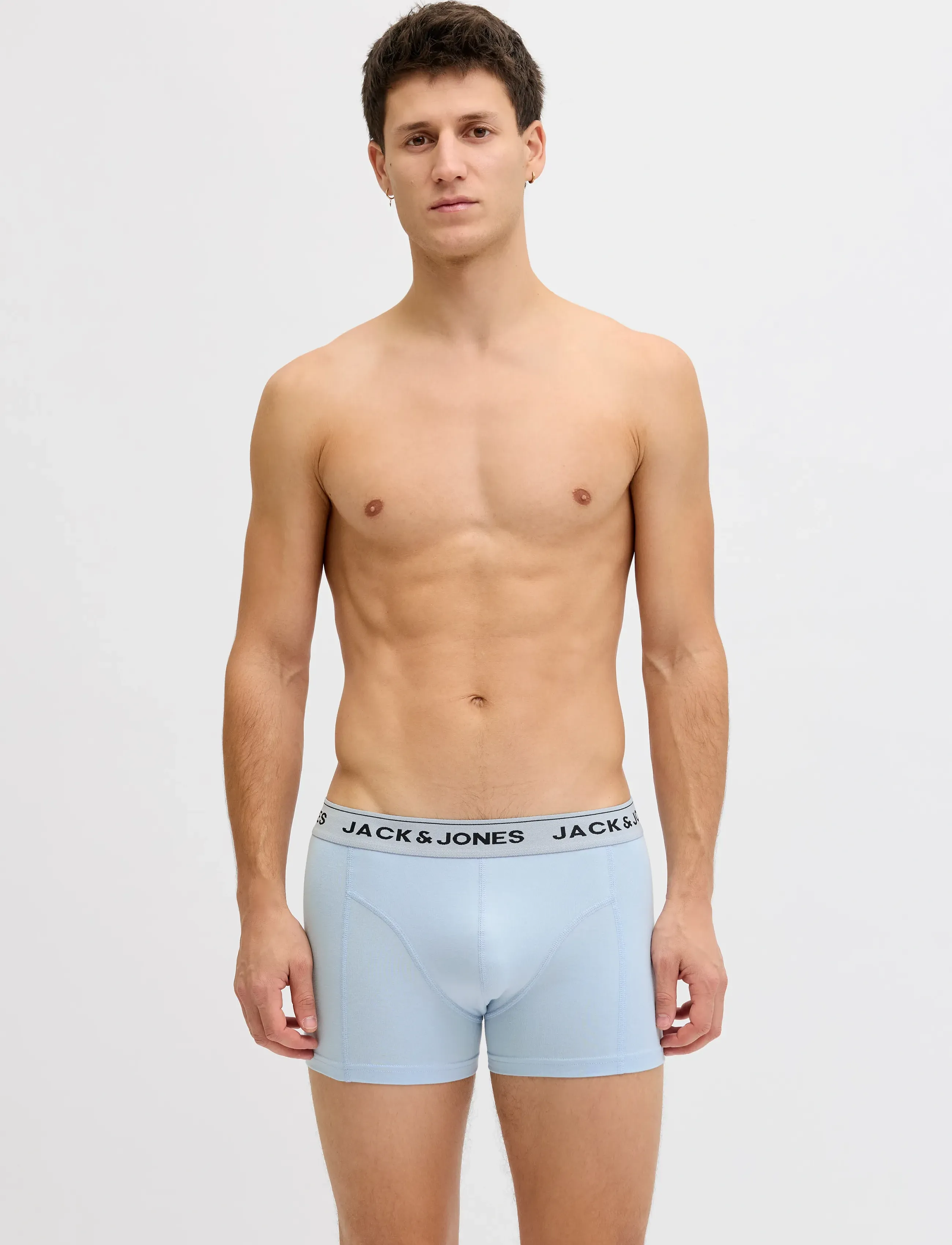 Jack & Jones Jacpalmtree Trunks 3 Pack Sn, Boxershorts, Sort, Str: XXL