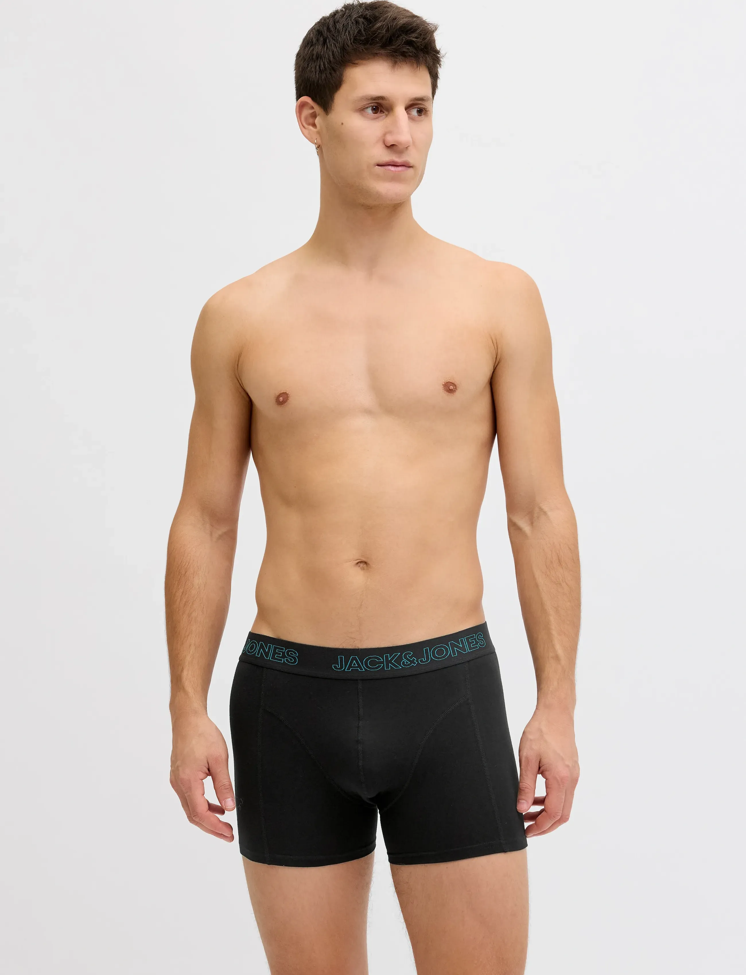 Jack & Jones - JACEXOTIC LEAVES TRUNKS 3 PACK SN - multipack underpants - pool blue - 4