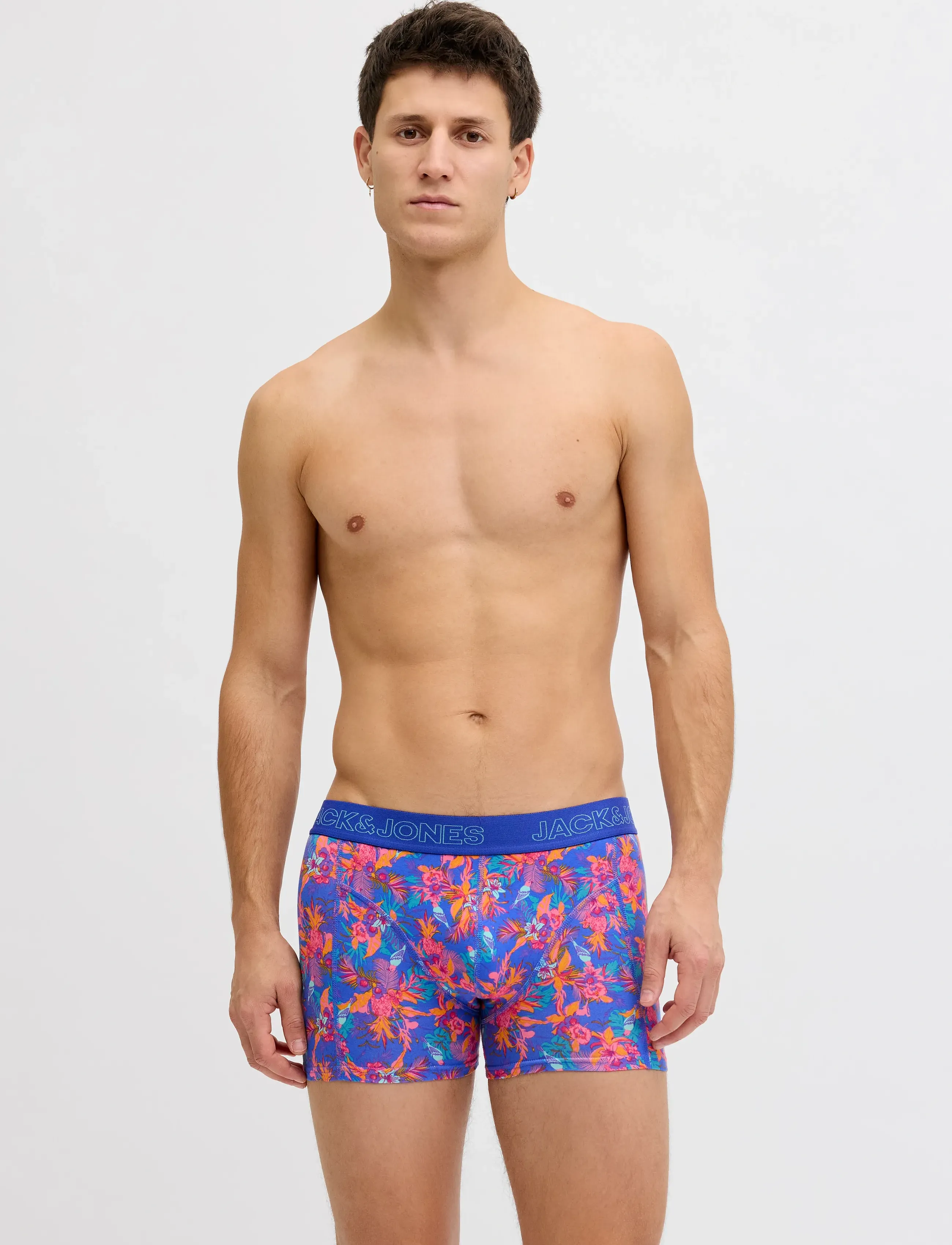 Jack & Jones JACEXOTIC LEAVES TRUNKS 3 PACK SN - Meestele - POOL BLUE / multi
