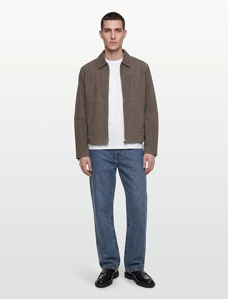 Jack & Jones - JPRBLADWIGHT SUEDE JKT - forårsjakker - grey - 0