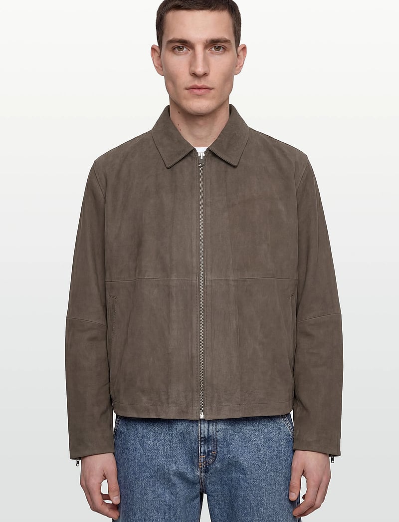 Jack & Jones - JPRBLADWIGHT SUEDE JKT - forårsjakker - grey - 3