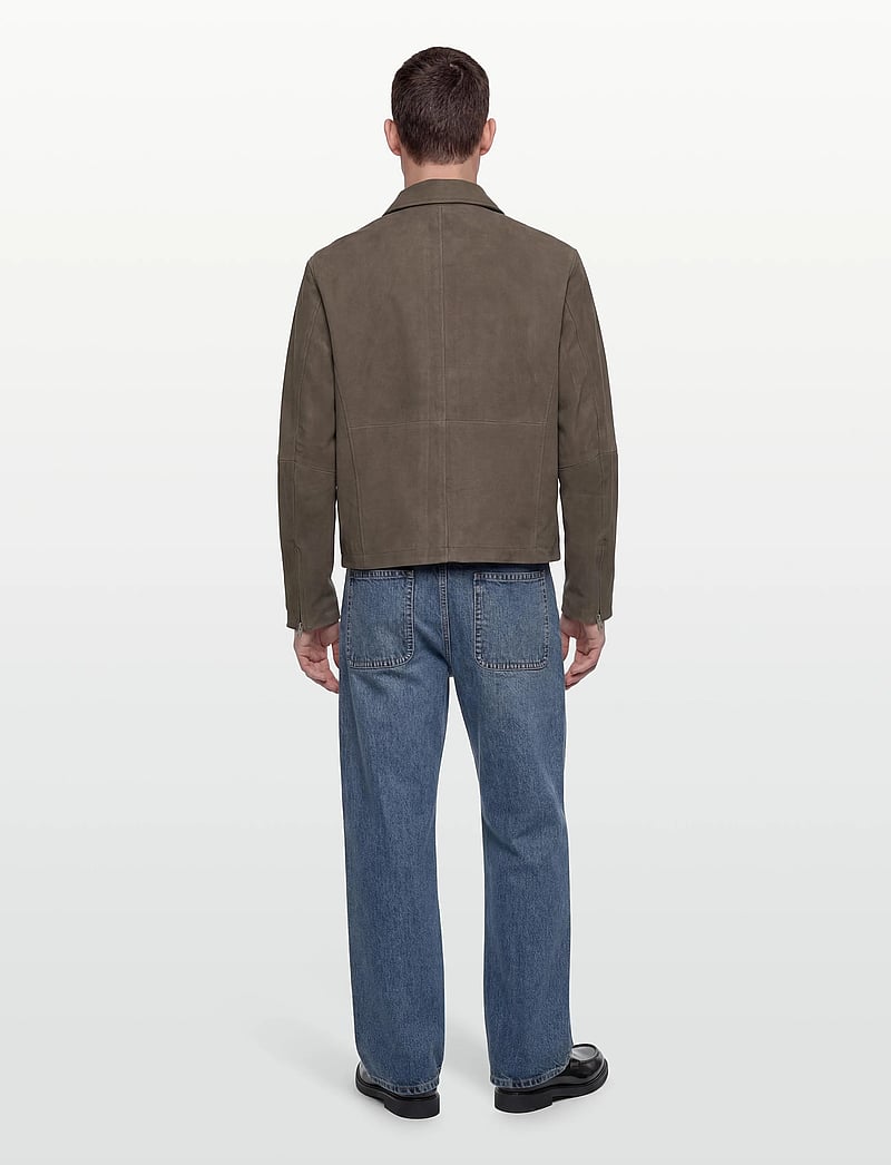 Jack & Jones - JPRBLADWIGHT SUEDE JKT - forårsjakker - grey - 4
