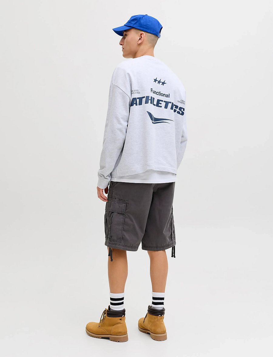 Jack & Jones - JPSTCOLE FRANK CARGO SHORTS MID SN - cargo shorts - asphalt - 3