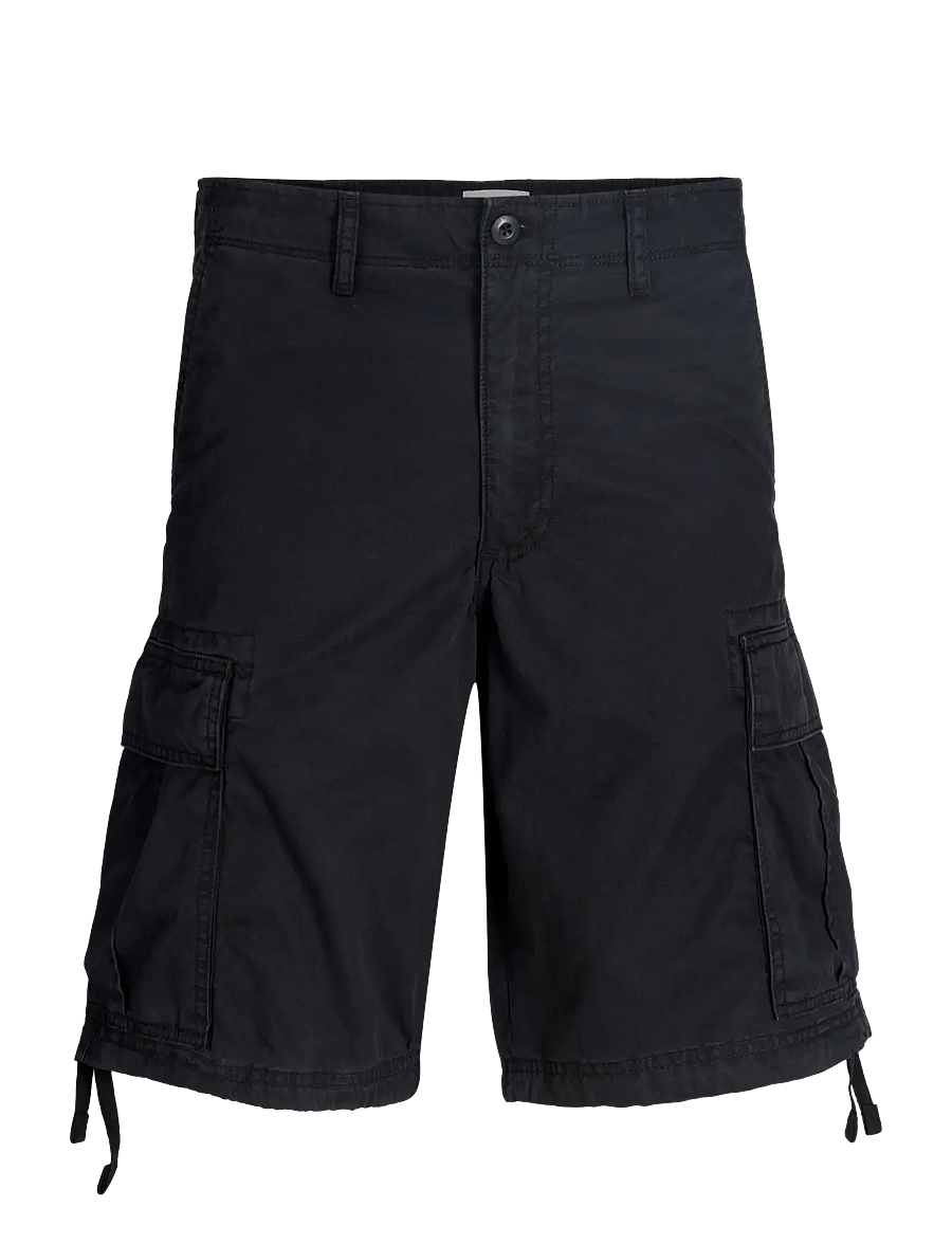 Jack & Jones - JPSTCOLE FRANK CARGO SHORTS MID SN - cargo shorts - black - 1