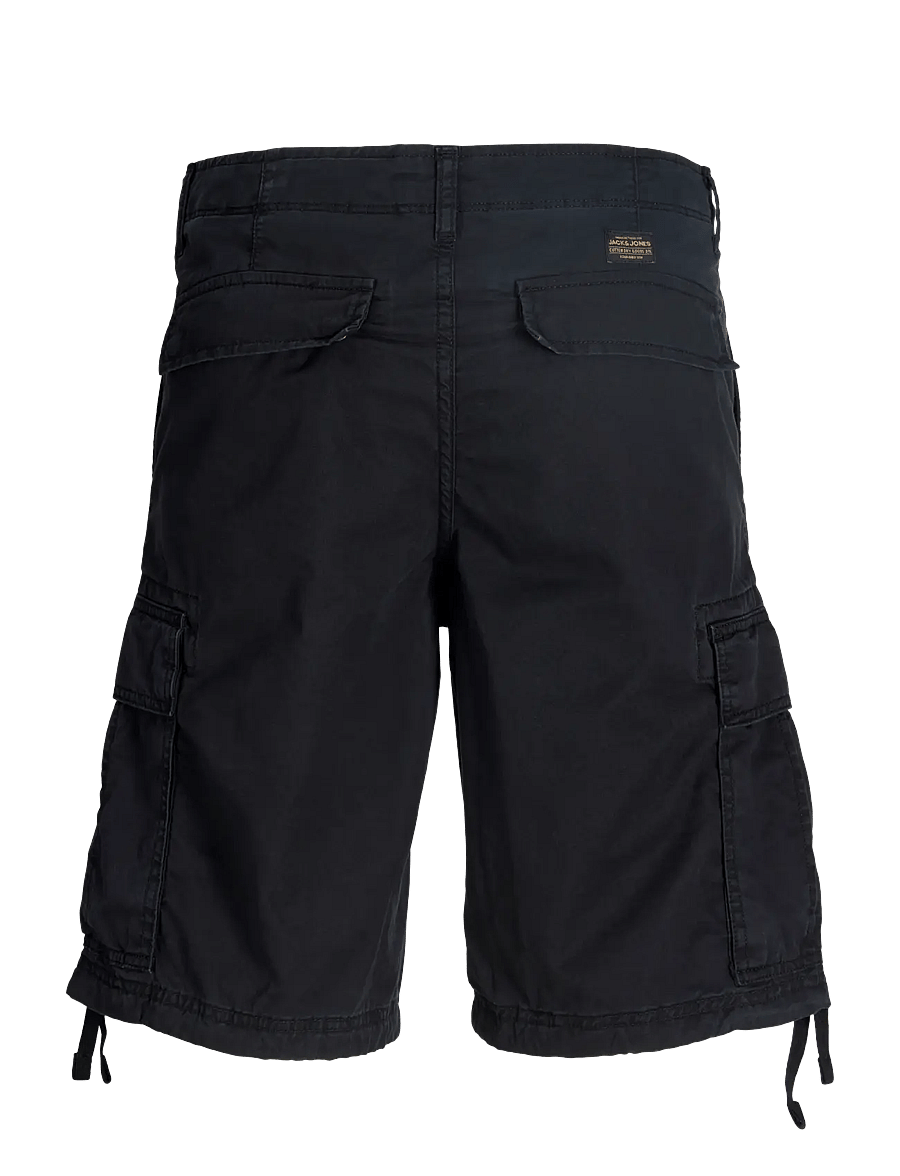 Jack & Jones - JPSTCOLE FRANK CARGO SHORTS MID SN - cargo shorts - black - 2
