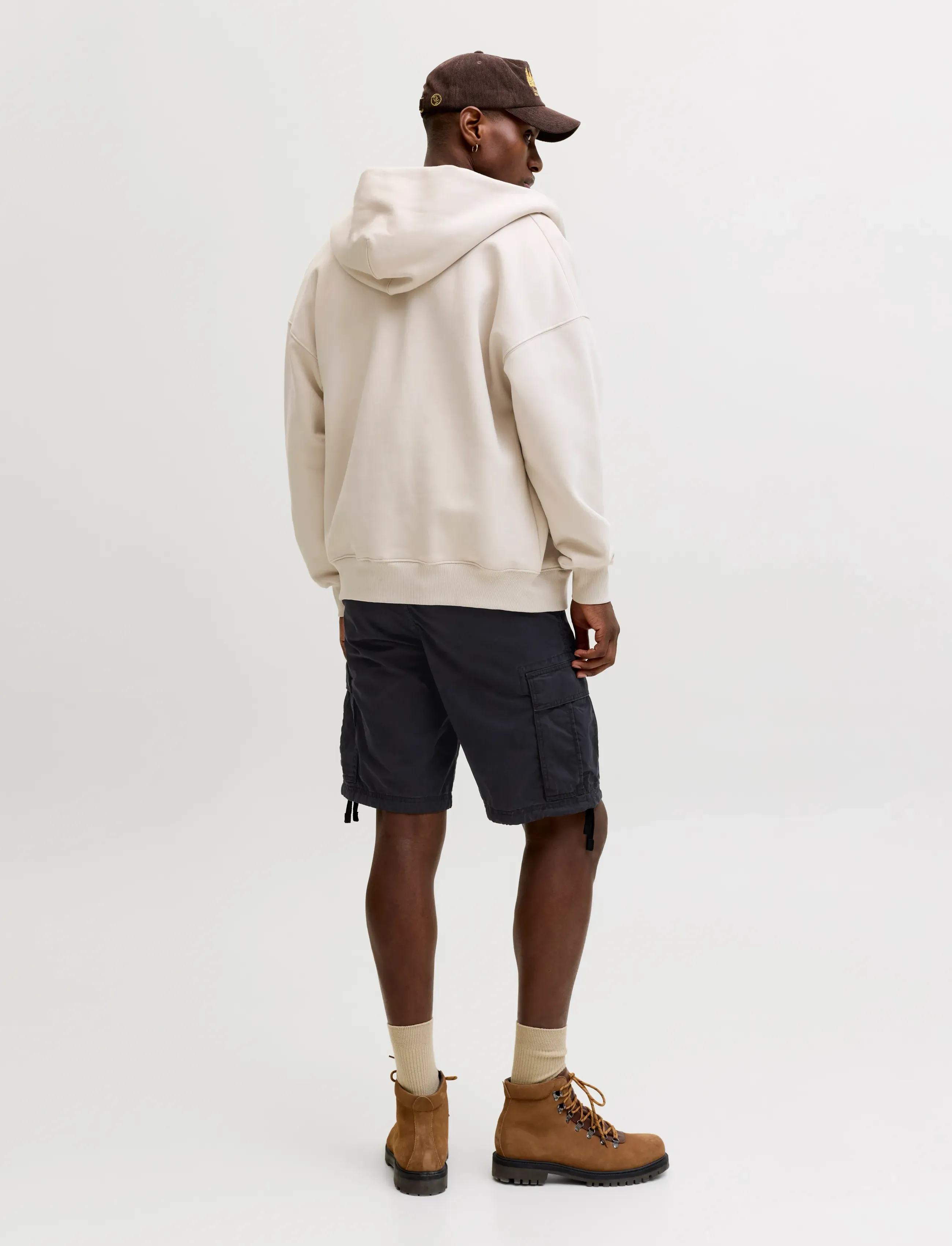 Jack & Jones - JPSTCOLE FRANK CARGO SHORTS MID SN - cargo shorts - black - 3