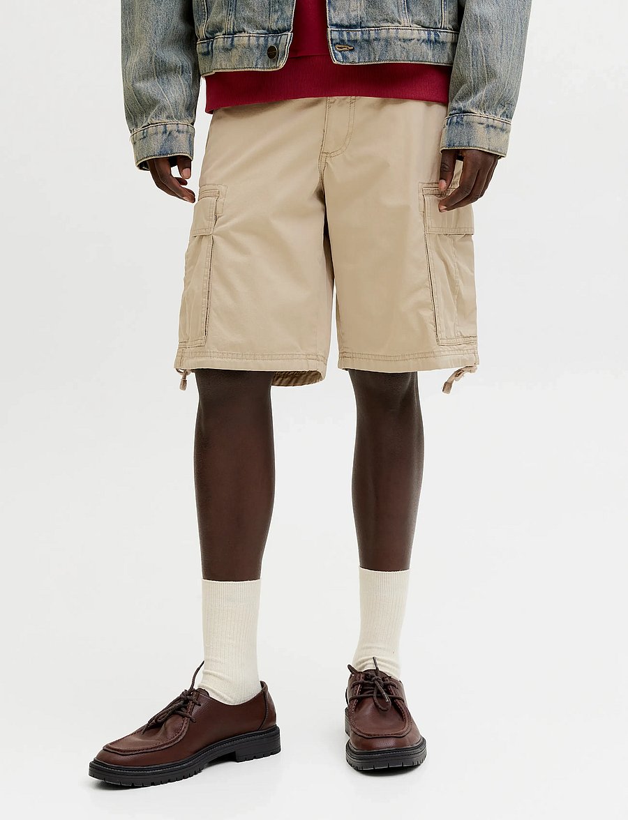Jack & Jones - JPSTCOLE FRANK CARGO SHORTS MID SN - cargo shorts - crockery - 0