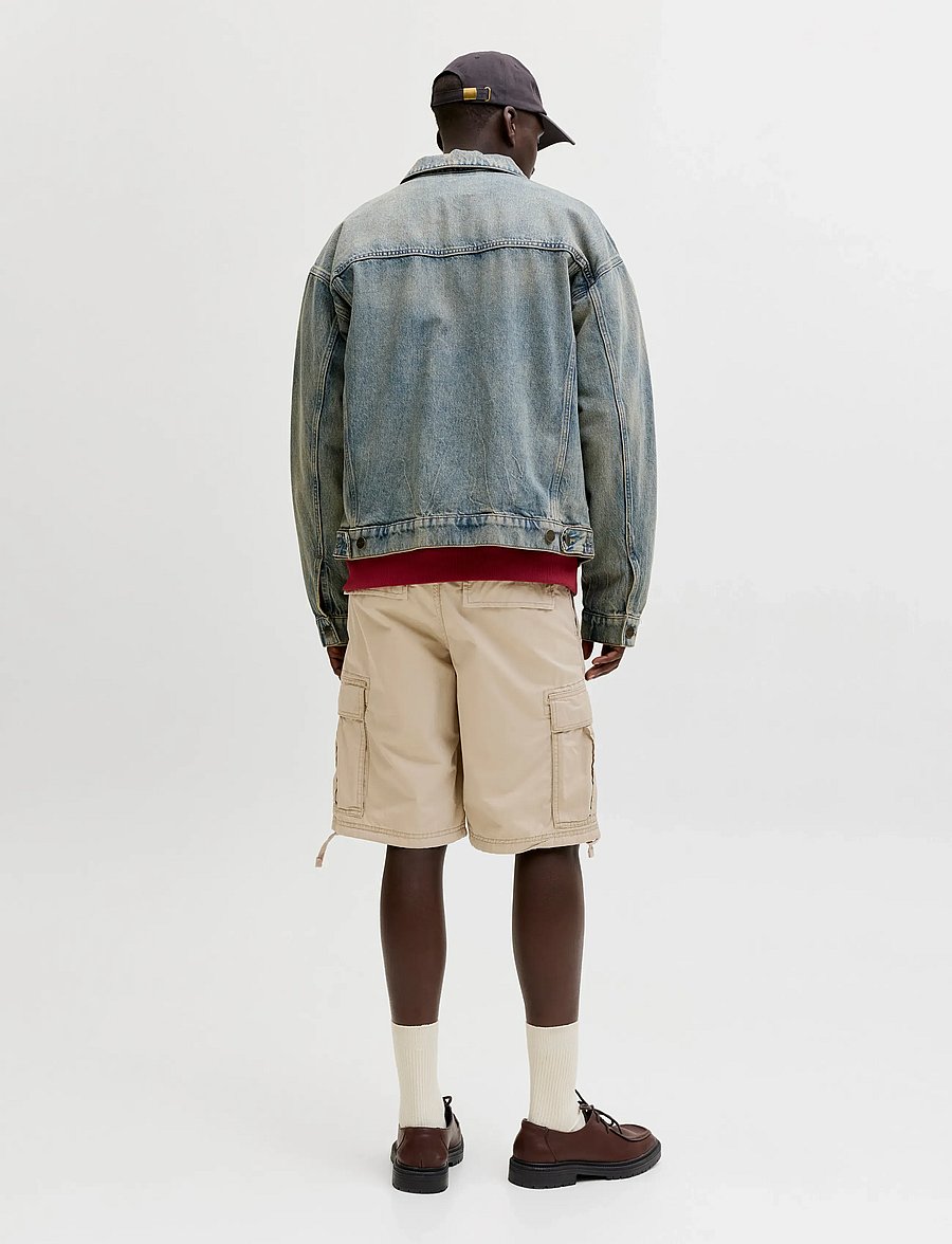 Jack & Jones - JPSTCOLE FRANK CARGO SHORTS MID SN - cargo shorts - crockery - 3