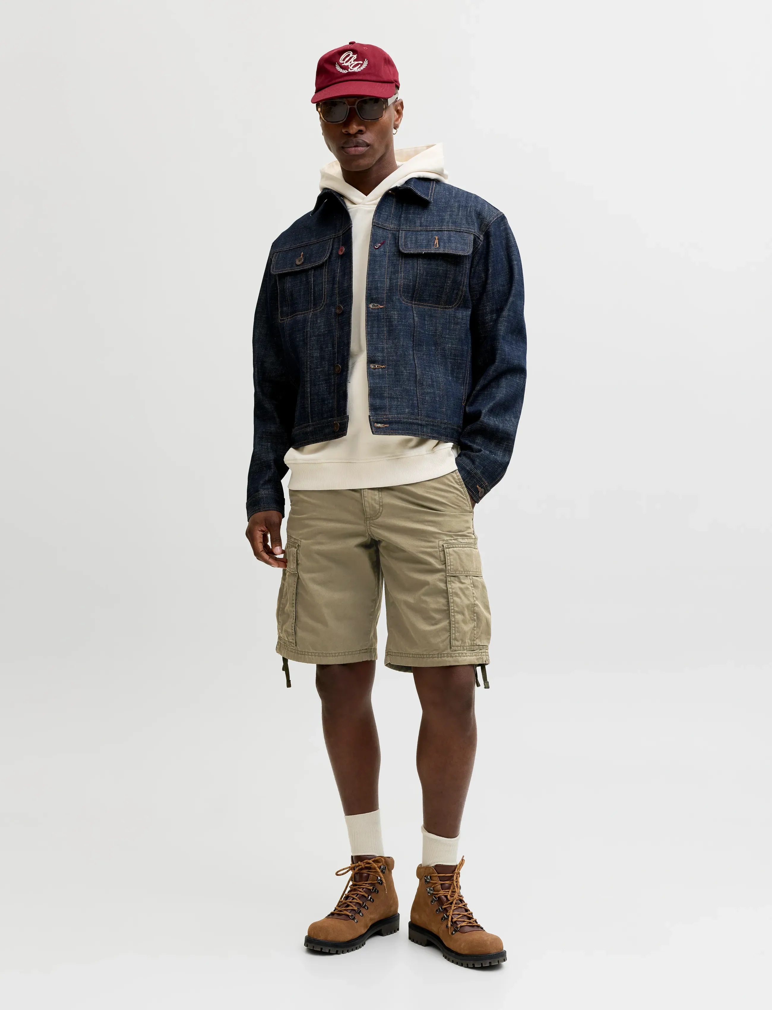 Jack & Jones - JPSTCOLE FRANK CARGO SHORTS MID SN - cargo shorts - olive night - 4