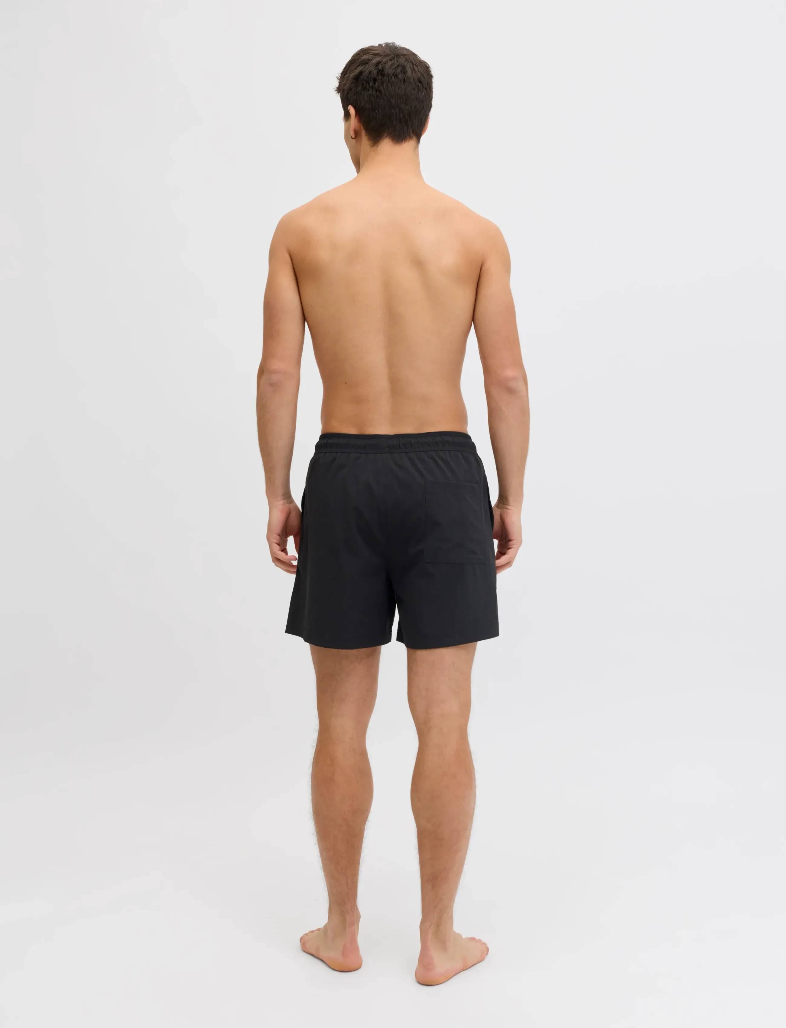 Jack & Jones - JPSTMAUI TROPIC SOLID SWIM SHORTS REG SN - badehose - black - 3