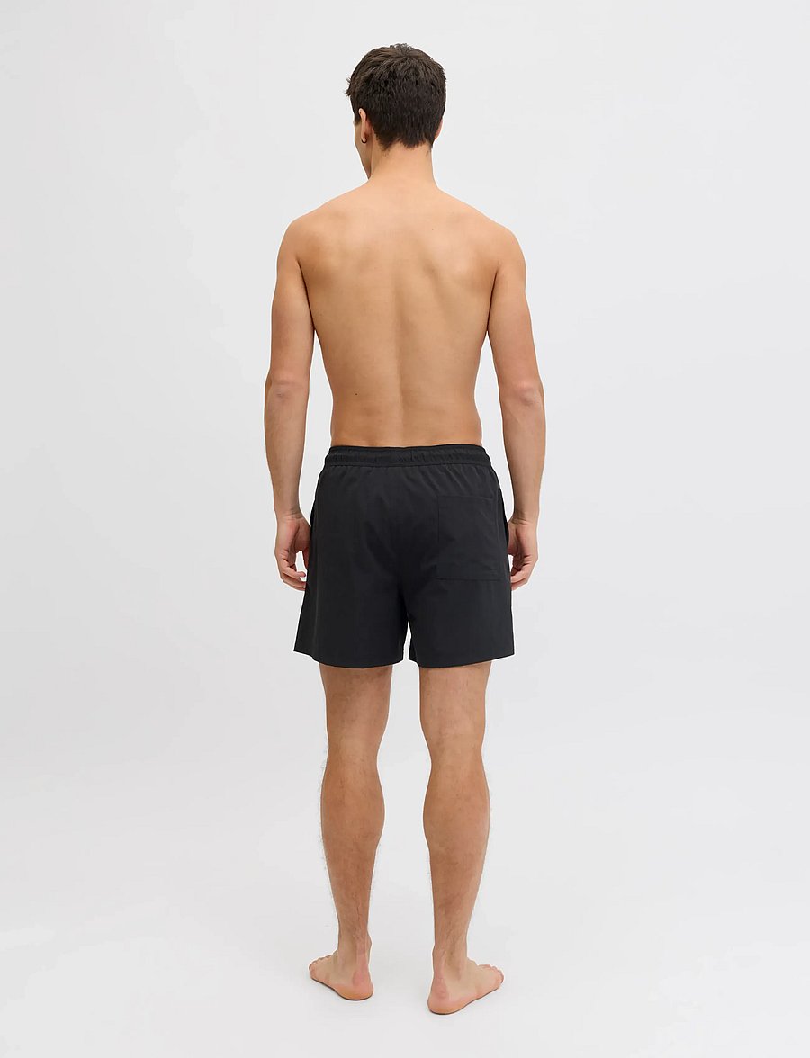 Jack & Jones - JPSTMAUI TROPIC SOLID SWIM SHORTS REG SN - shorts de bain - black - 3