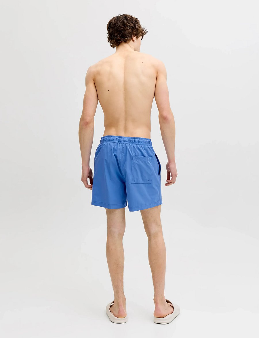 Jack & Jones - JPSTMAUI TROPIC SOLID SWIM SHORTS REG SN - badehose - delft - 3