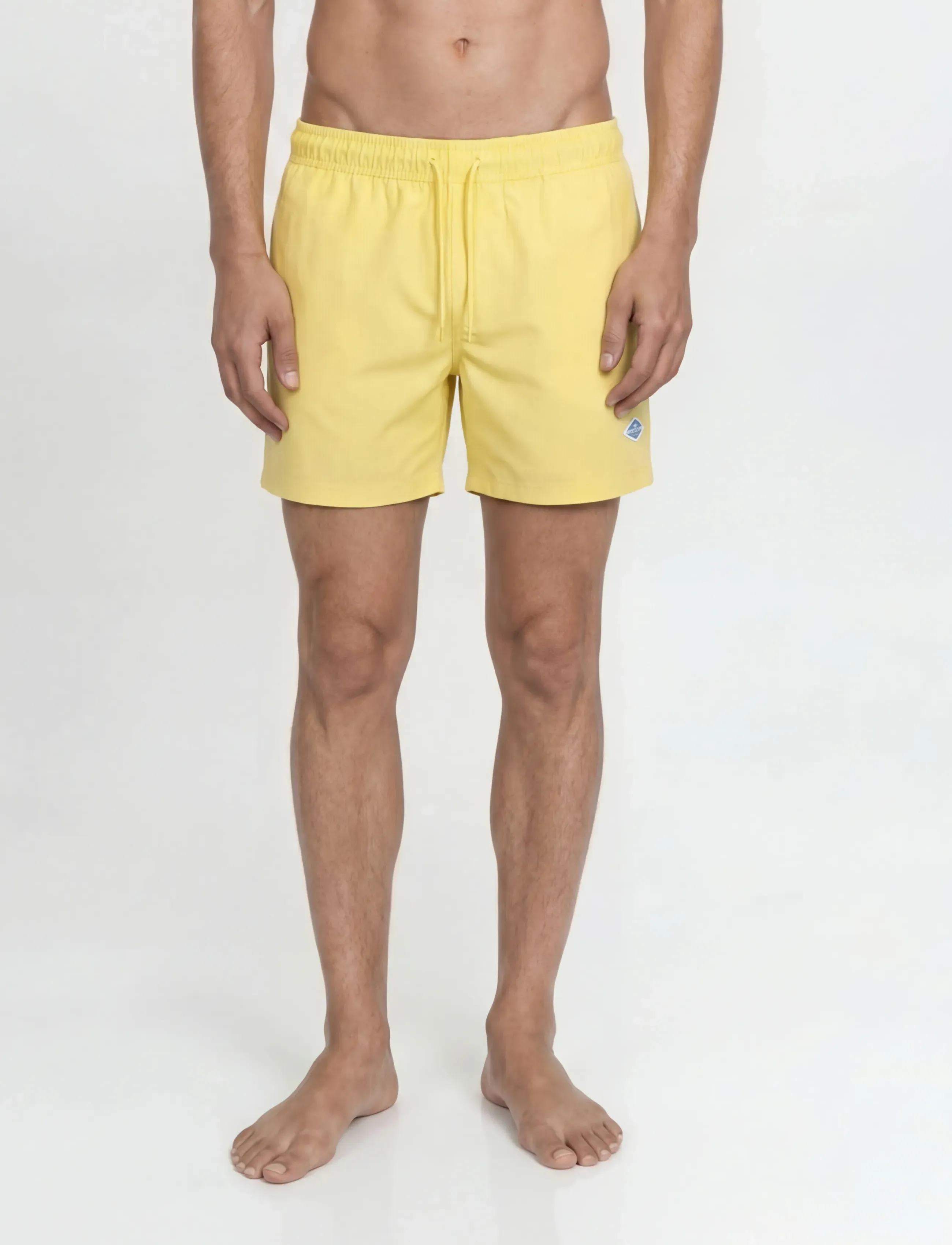 Jack & Jones Jpstmaui Tropic Solid Swim Shorts Reg Sn, L, Yellow, Badetøj > Shorts, Herre