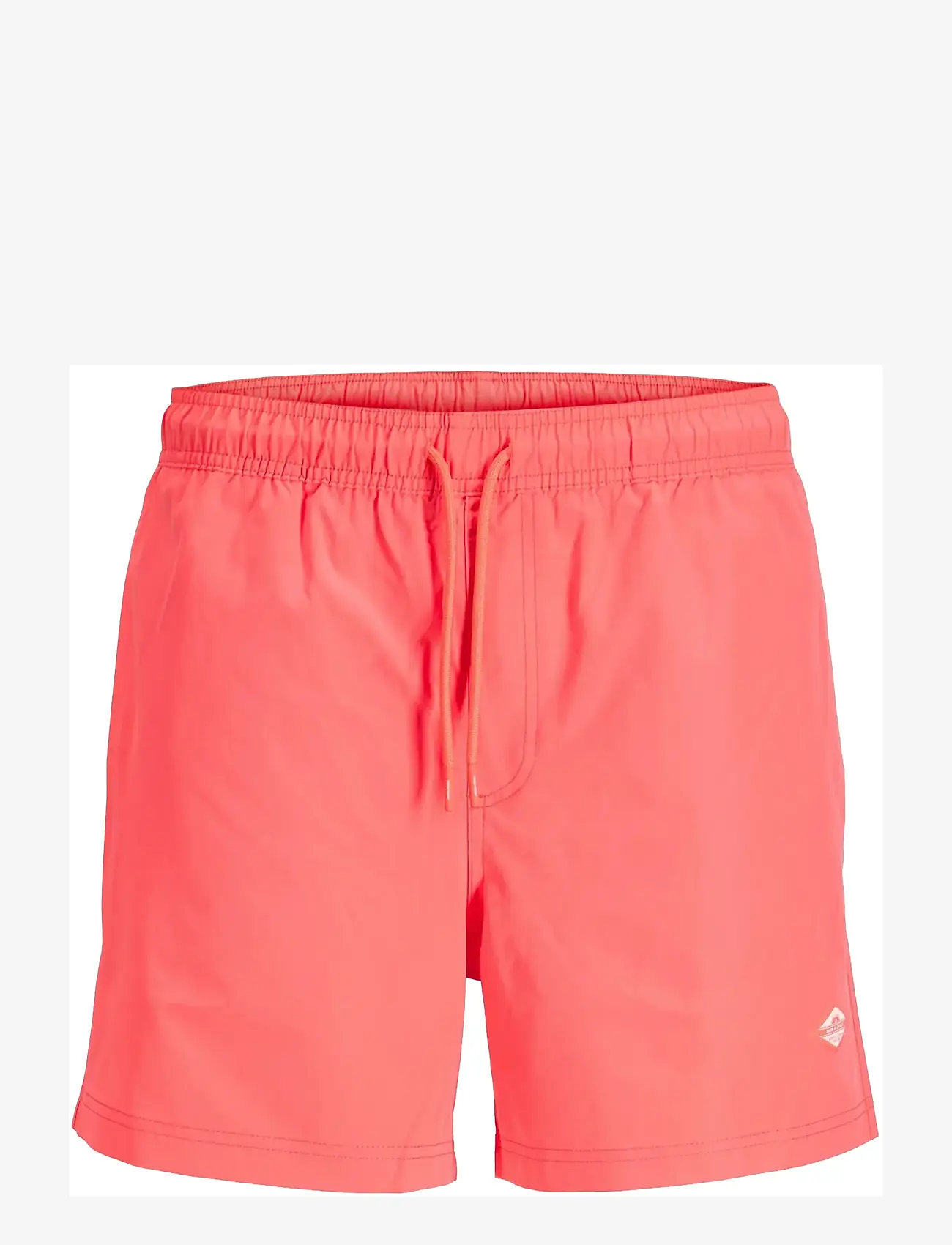 Jack & Jones - JPSTMAUI TROPIC SOLID SWIM SHORTS REG SN - badeshorts - hot coral - 1