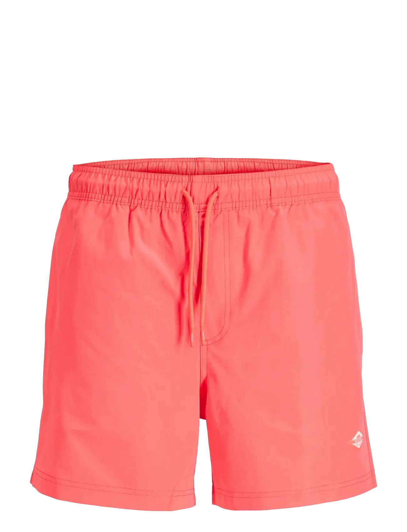 Jack & Jones JPSTMAUI TROPIC SOLID SWIM SHORTS REG SN - Badkläder - HOT CORAL / coral
