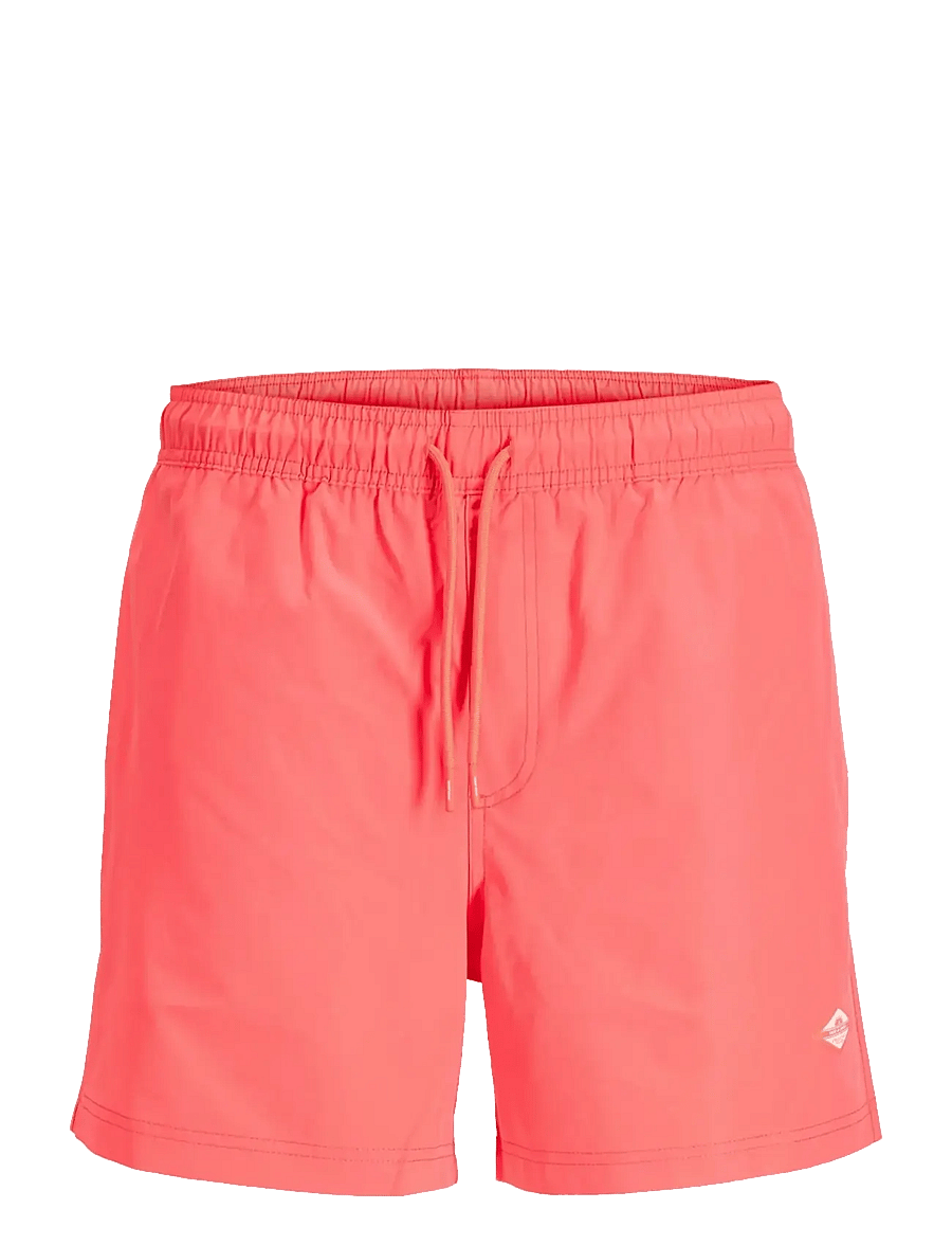 Jack & Jones - JPSTMAUI TROPIC SOLID SWIM SHORTS REG SN - ujumispüksid - hot coral - 1