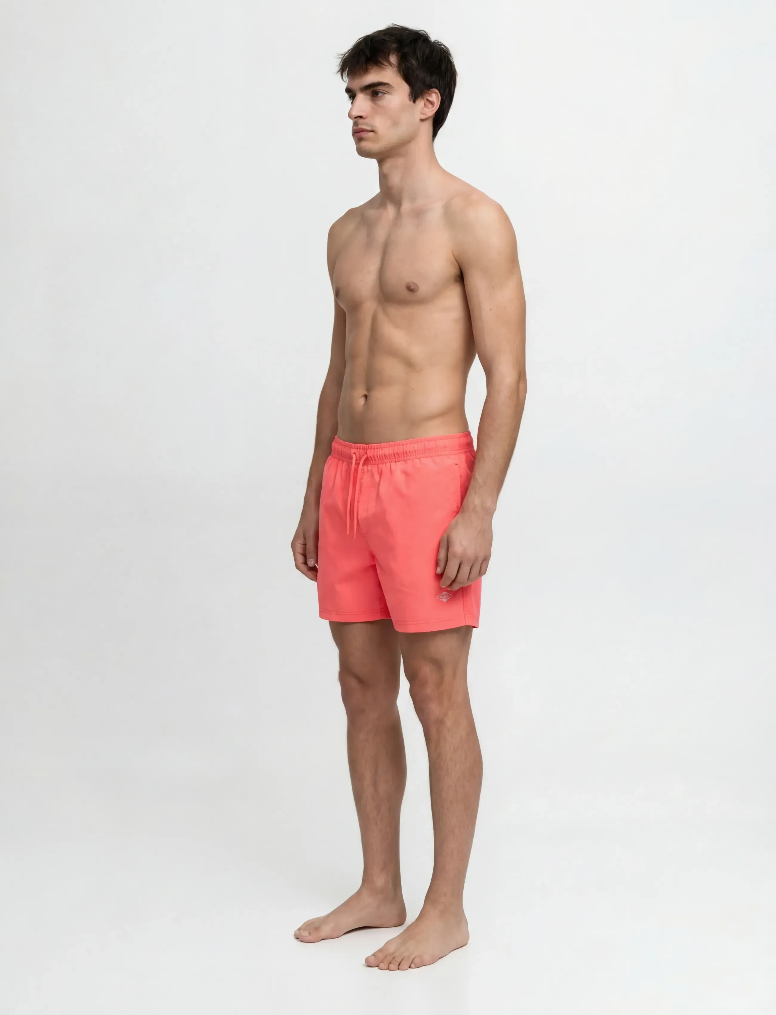 Jack & Jones - JPSTMAUI TROPIC SOLID SWIM SHORTS REG SN - badshorts - hot coral - 4